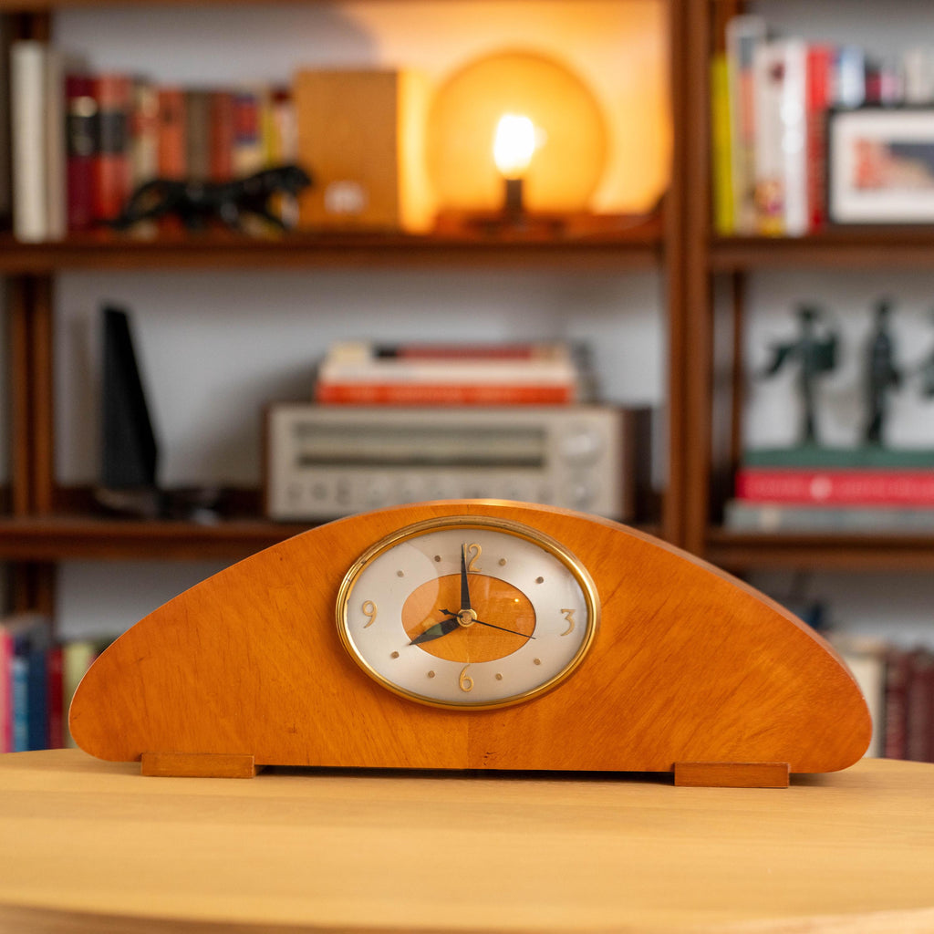 Vintage Revere R-941 Westminster Chime Mantle Clock with Bubble Glass | Mid Century