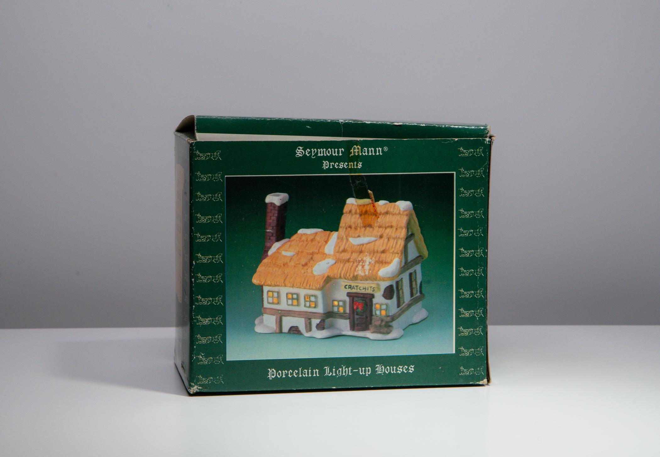 Vintage Seymour Mann Porcelain Light Up House - Cratchit's | Christmas Decoration