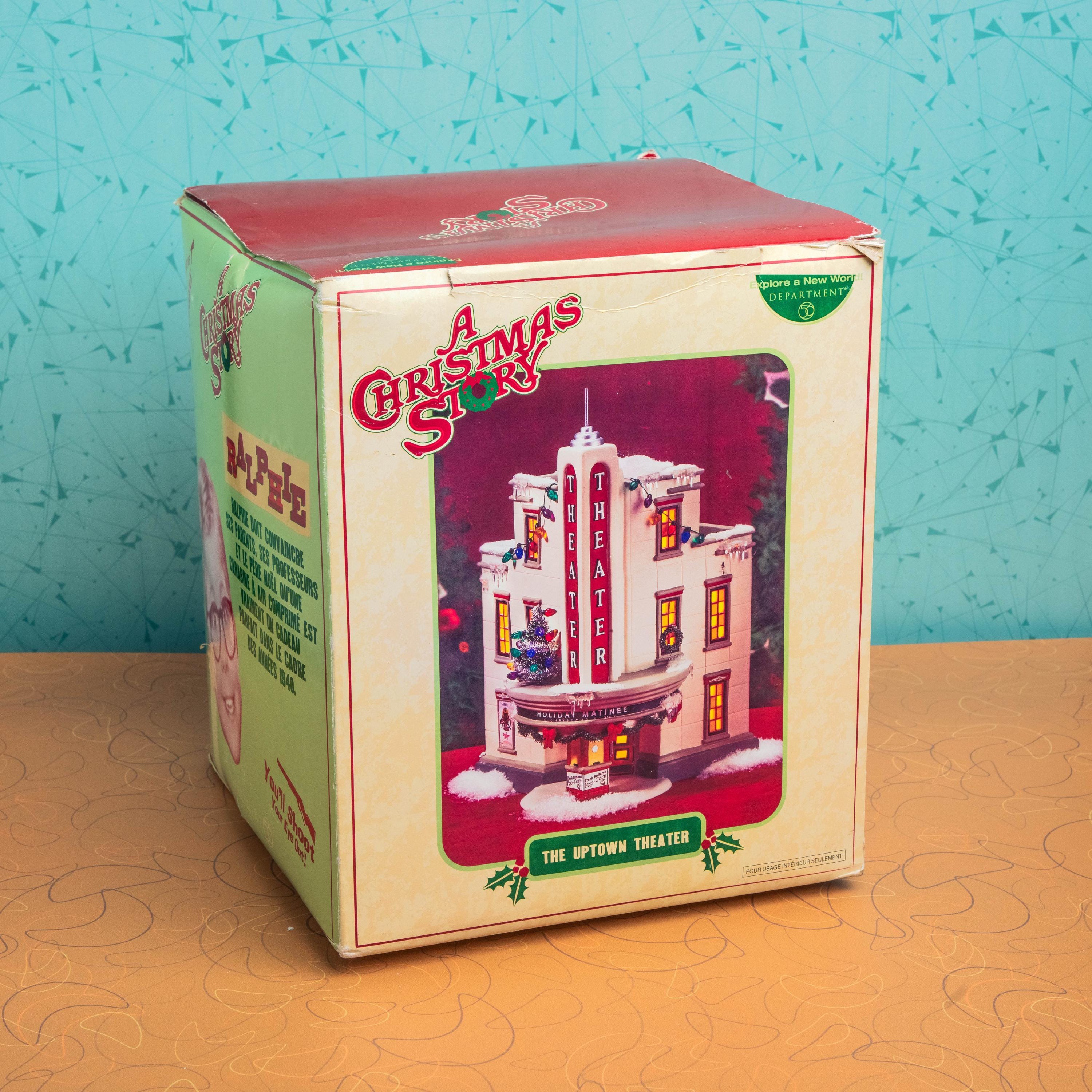 Vintage Department 56 A Christmas Story Village Building - The Uptown Theater | Christmas Decoration