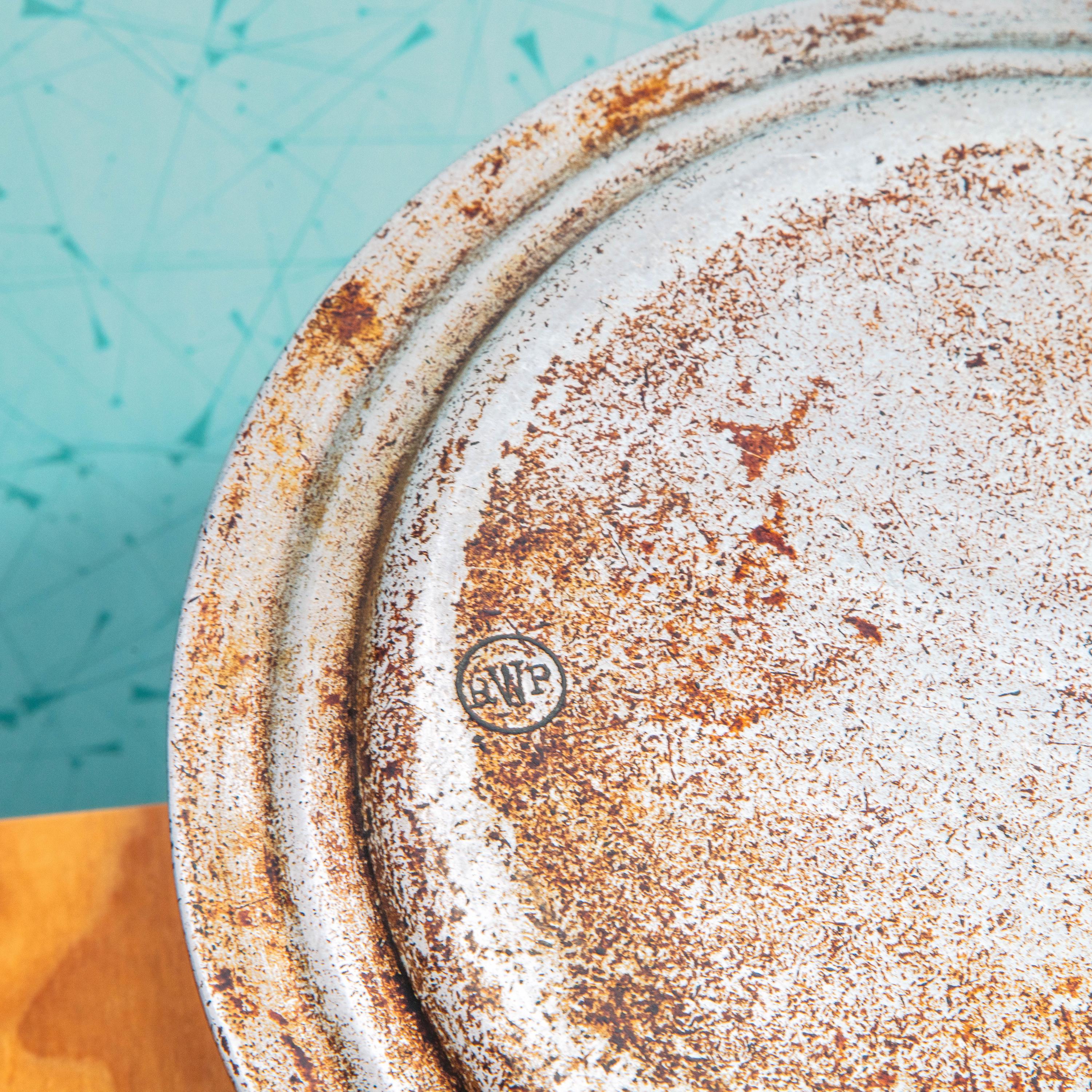 Vintage Pewter 1776 RWP Wilton Colombia Plate | Mid Century Kitchenware