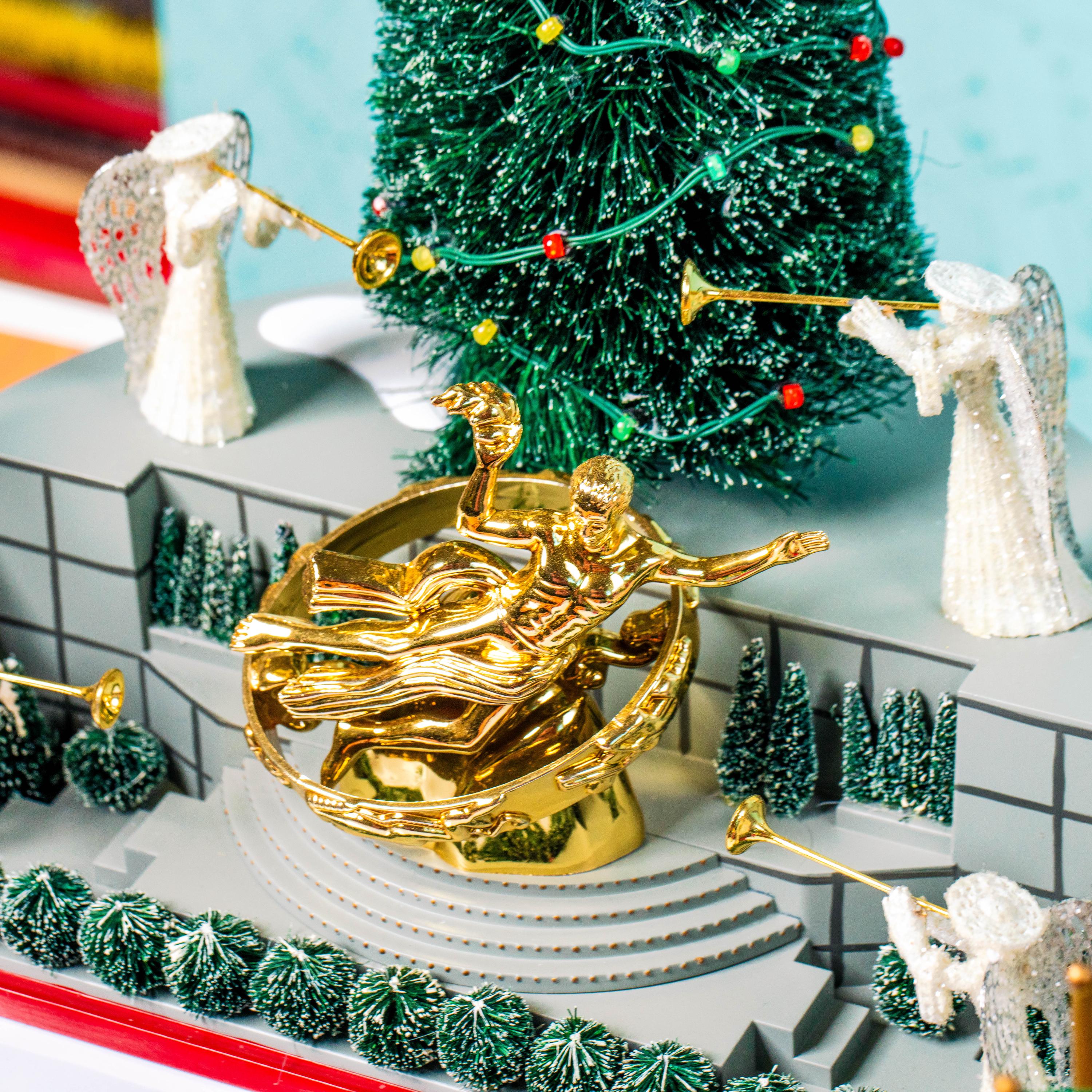 Vintage Department 56 Christmas in the City Village Building - Rockefeller Plaza Skating Rink | Christmas Decoration