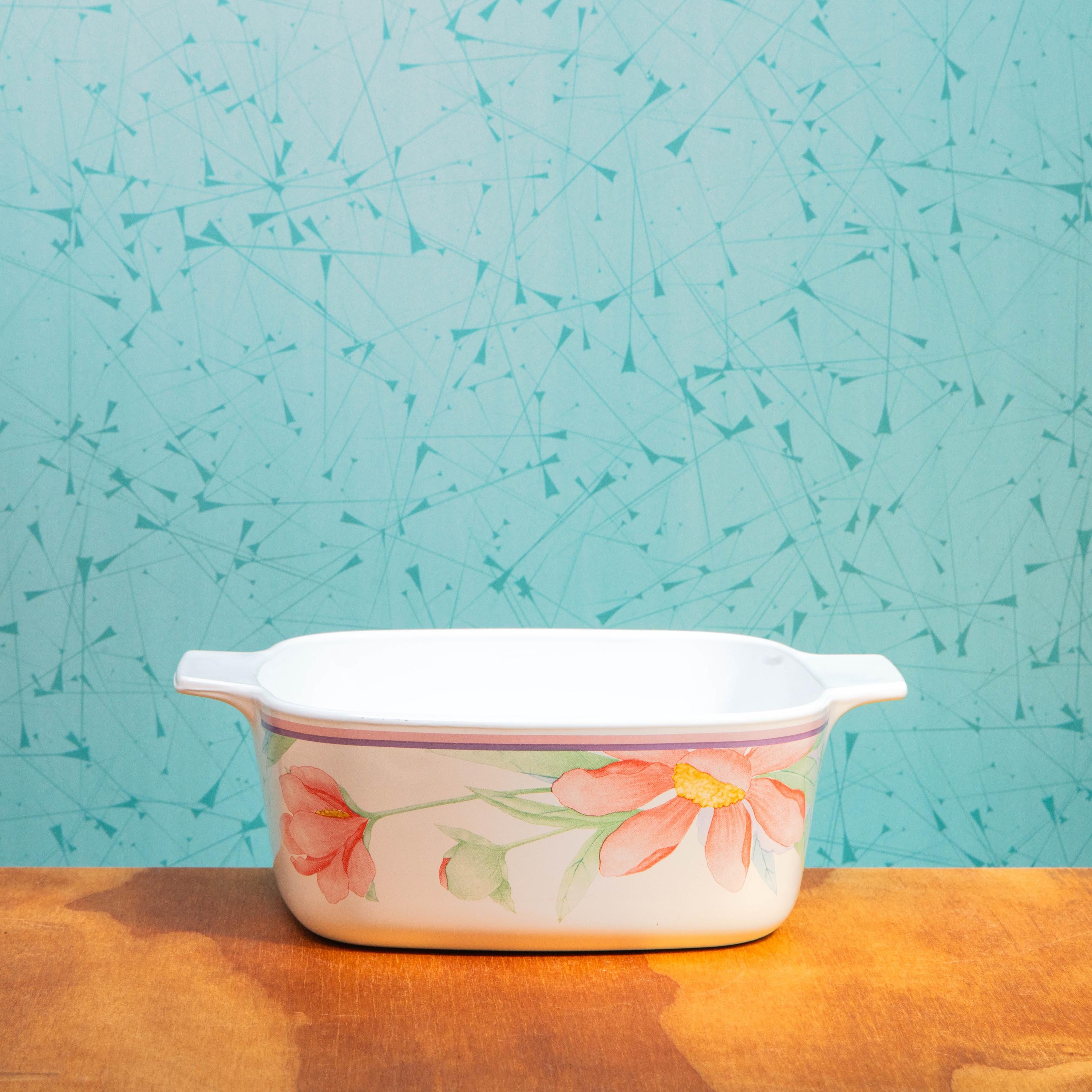 Vintage Corning Ware Peony A-1 1/2-B 1.5 Liter Baking Dish (No Lid) | Mid Century Bakeware