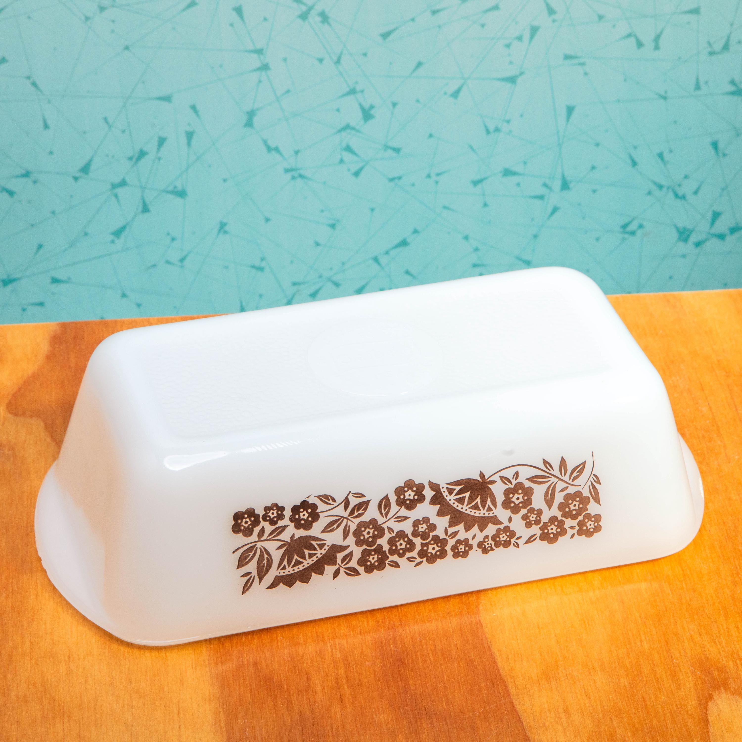 Vintage Glasbake J522-1 1/2 Quart Bread Baking Dish | Mid Century Bakeware