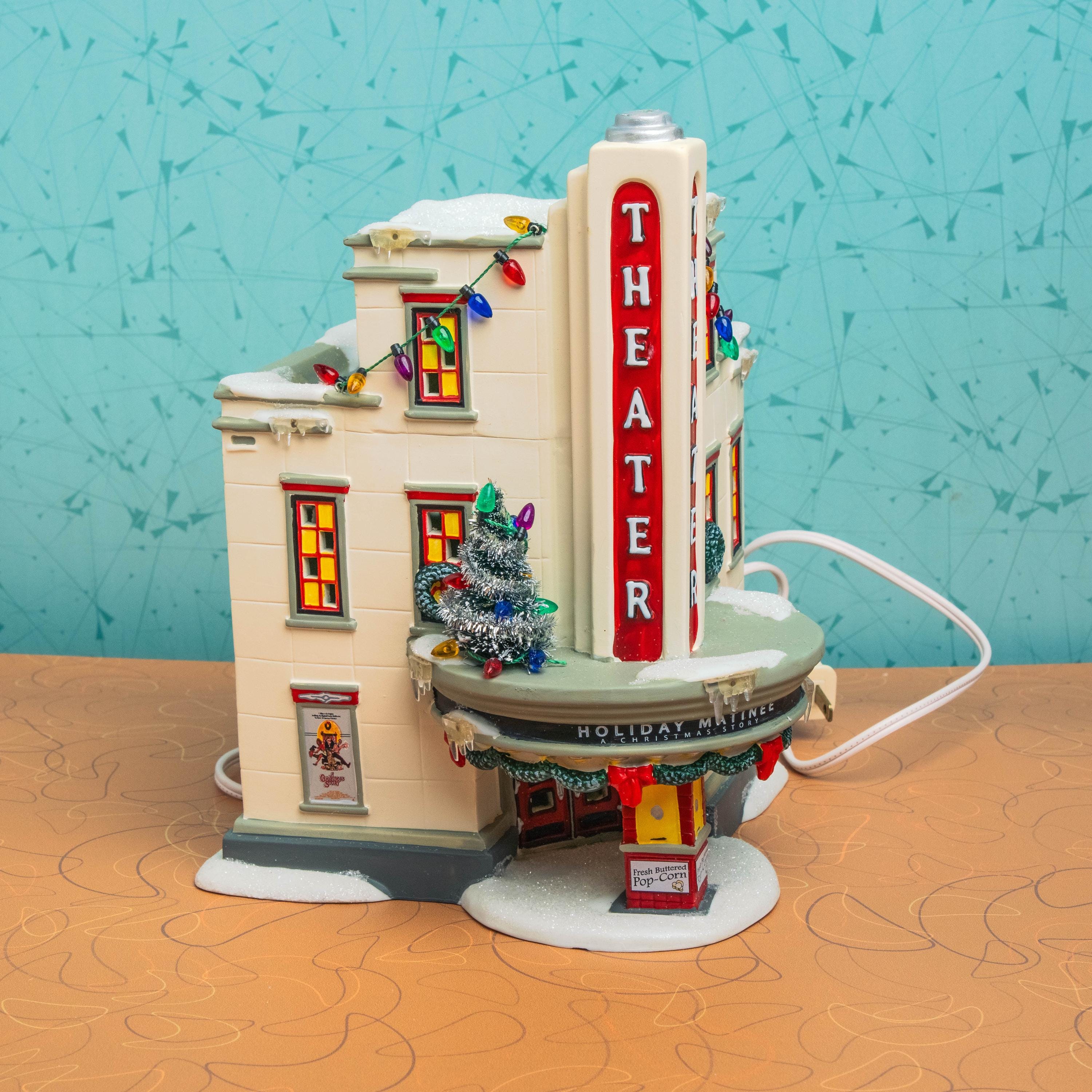 Vintage Department 56 A Christmas Story Village Building - The Uptown Theater | Christmas Decoration