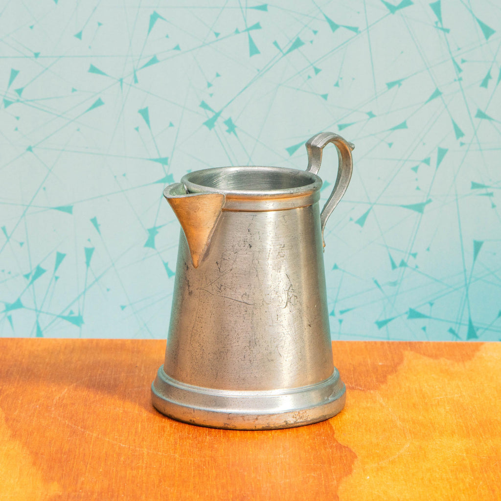 Vintage Set of American Pewter Colonial Silver Company 282-0-3 Sugar and 282-0-4 Creamer Containers