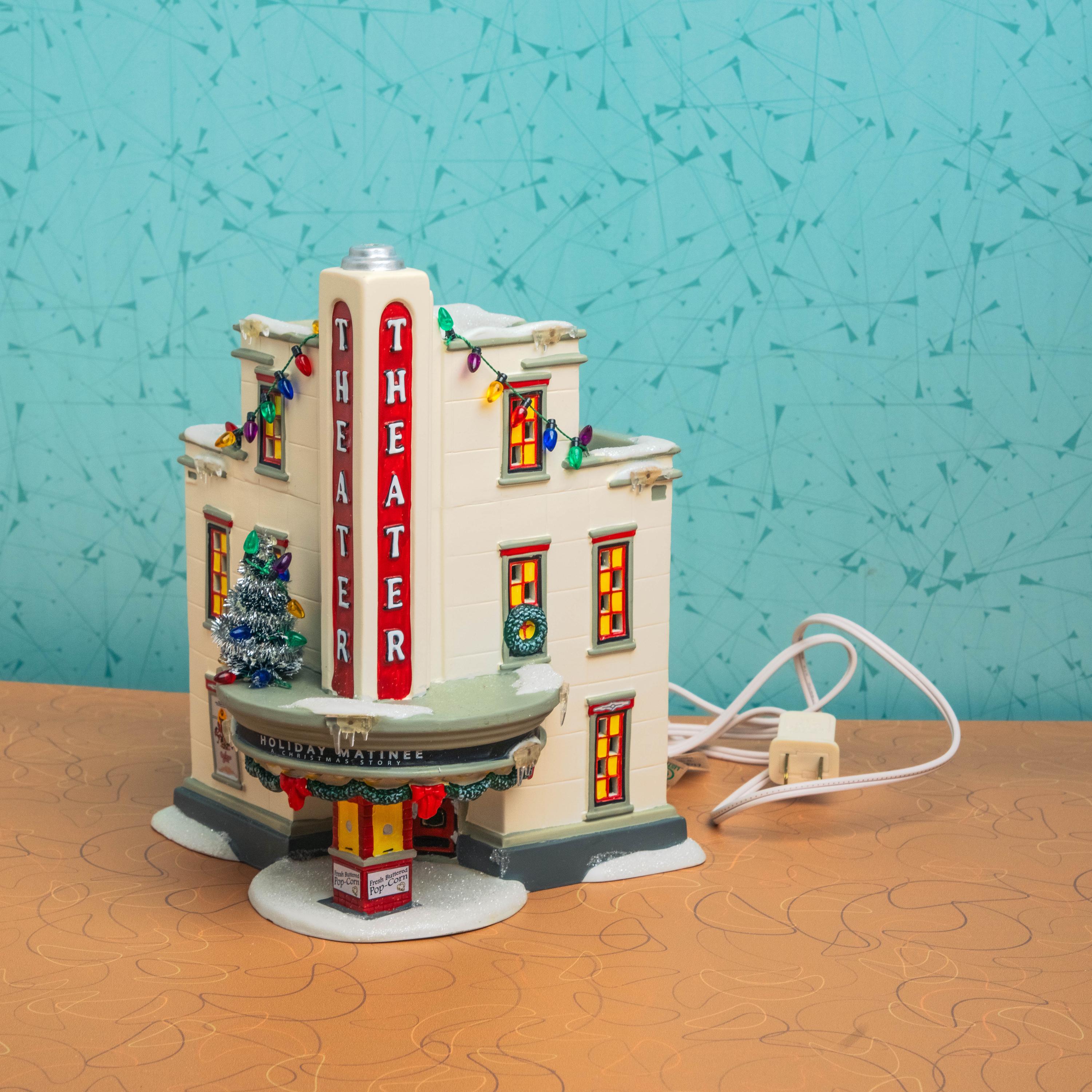 Vintage Department 56 A Christmas Story Village Building - The Uptown Theater | Christmas Decoration