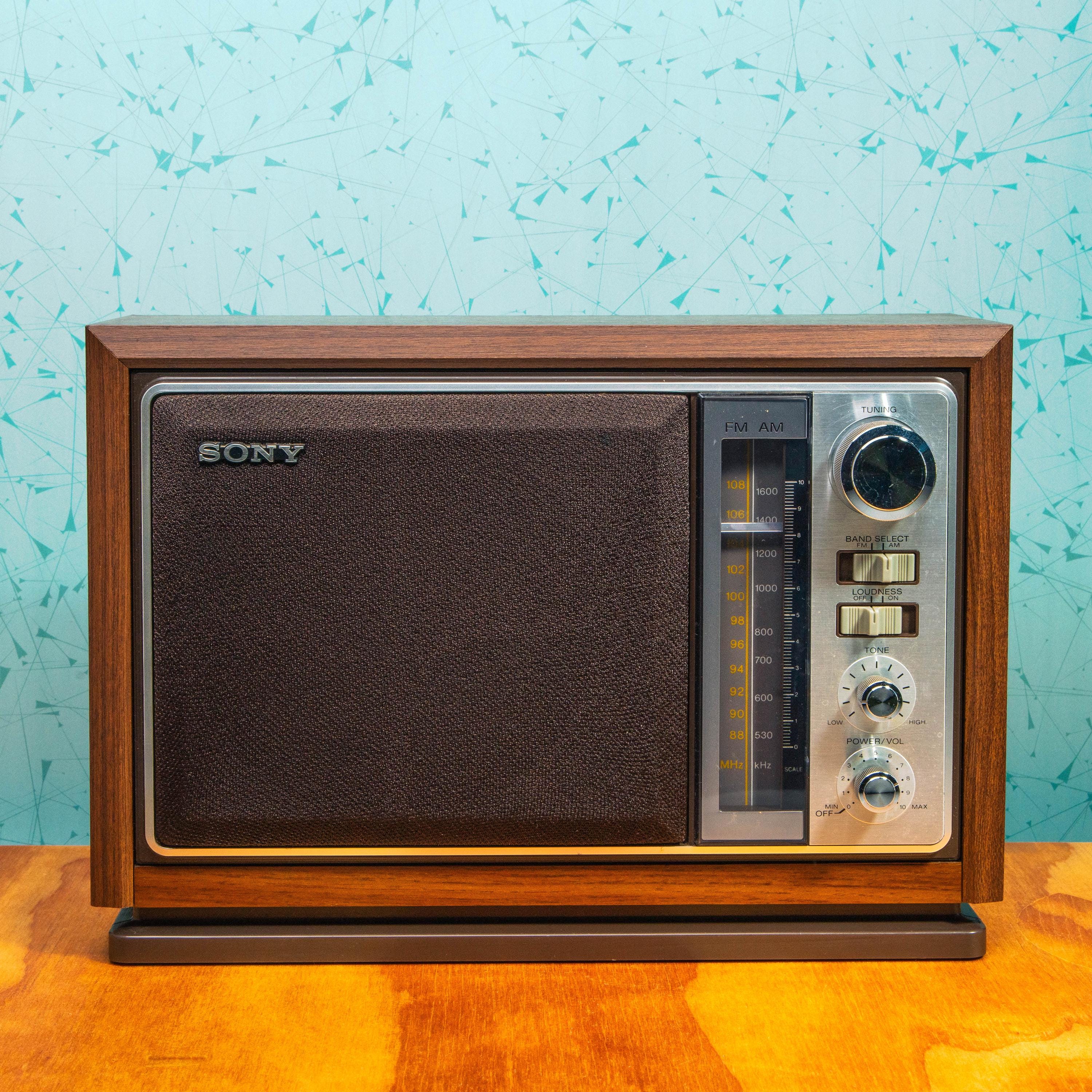 Vintage Sony ICF-9740W FM/AM 2-Band Radio | Mid Century Electronics