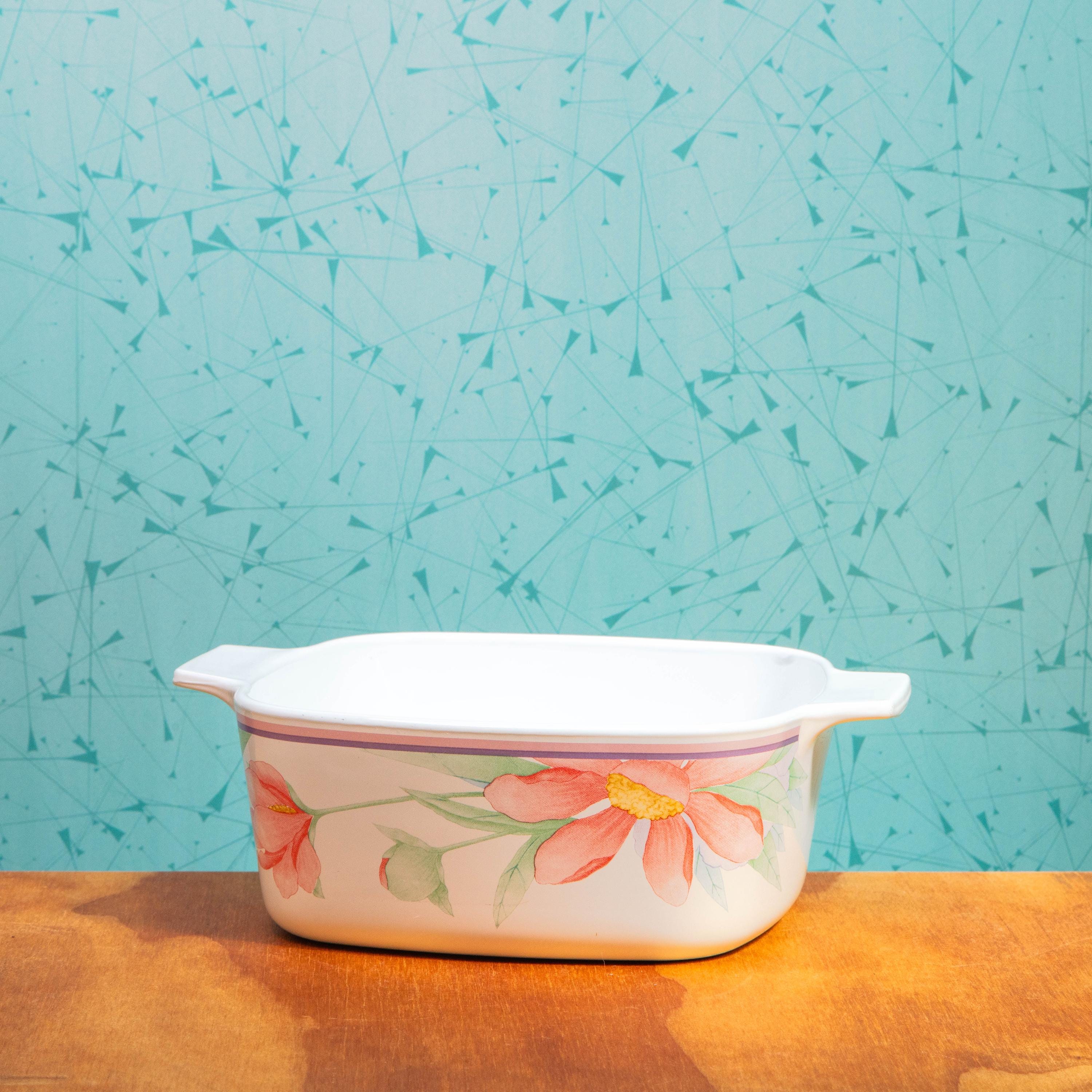 Vintage Corning Ware Peony A-1 1/2-B 1.5 Liter Baking Dish (No Lid) | Mid Century Bakeware