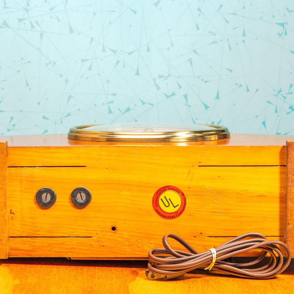 Vintage Revere R-941 Westminster Chime Mantle Clock with Bubble Glass | Mid Century