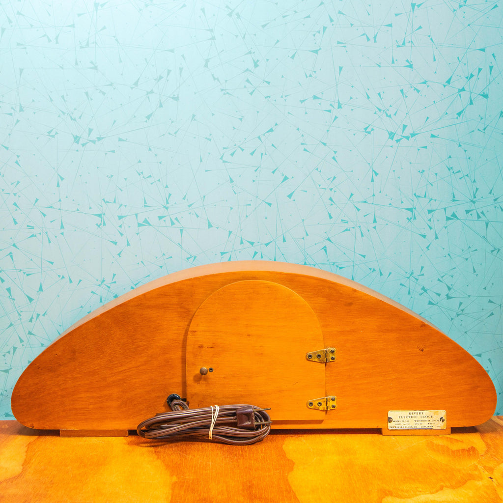 Vintage Revere R-941 Westminster Chime Mantle Clock with Bubble Glass | Mid Century