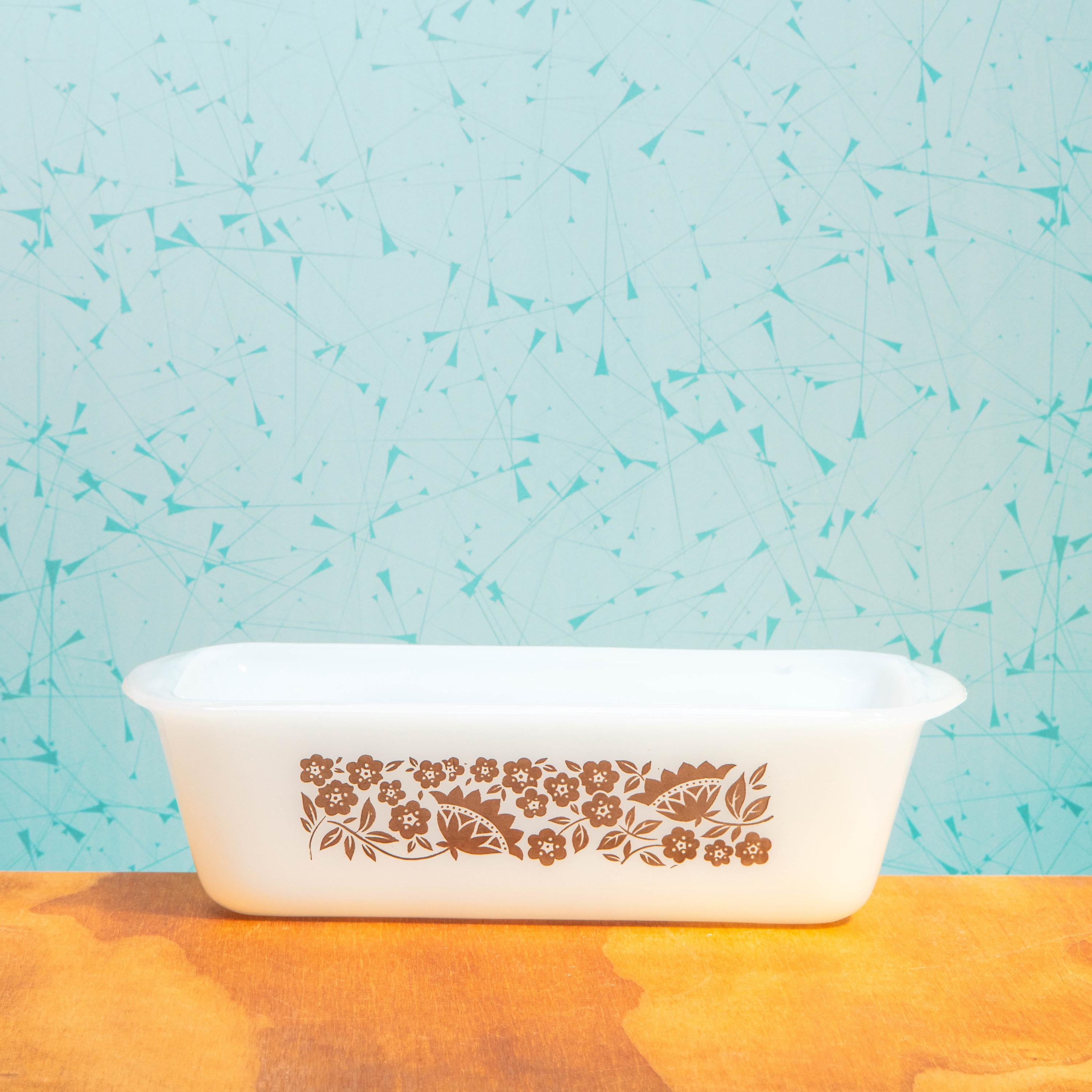 Vintage Glasbake J522-1 1/2 Quart Bread Baking Dish | Mid Century Bakeware