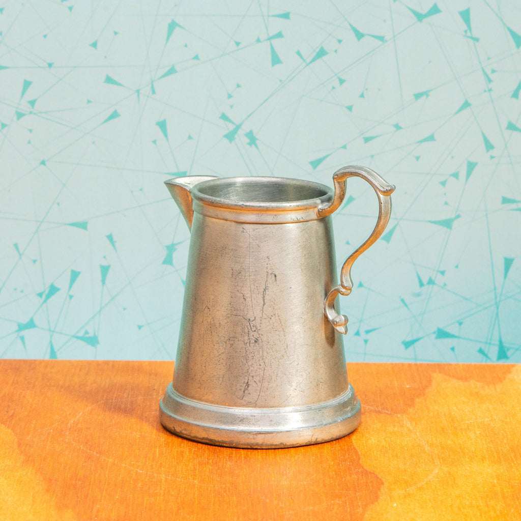 Vintage Set of American Pewter Colonial Silver Company 282-0-3 Sugar and 282-0-4 Creamer Containers