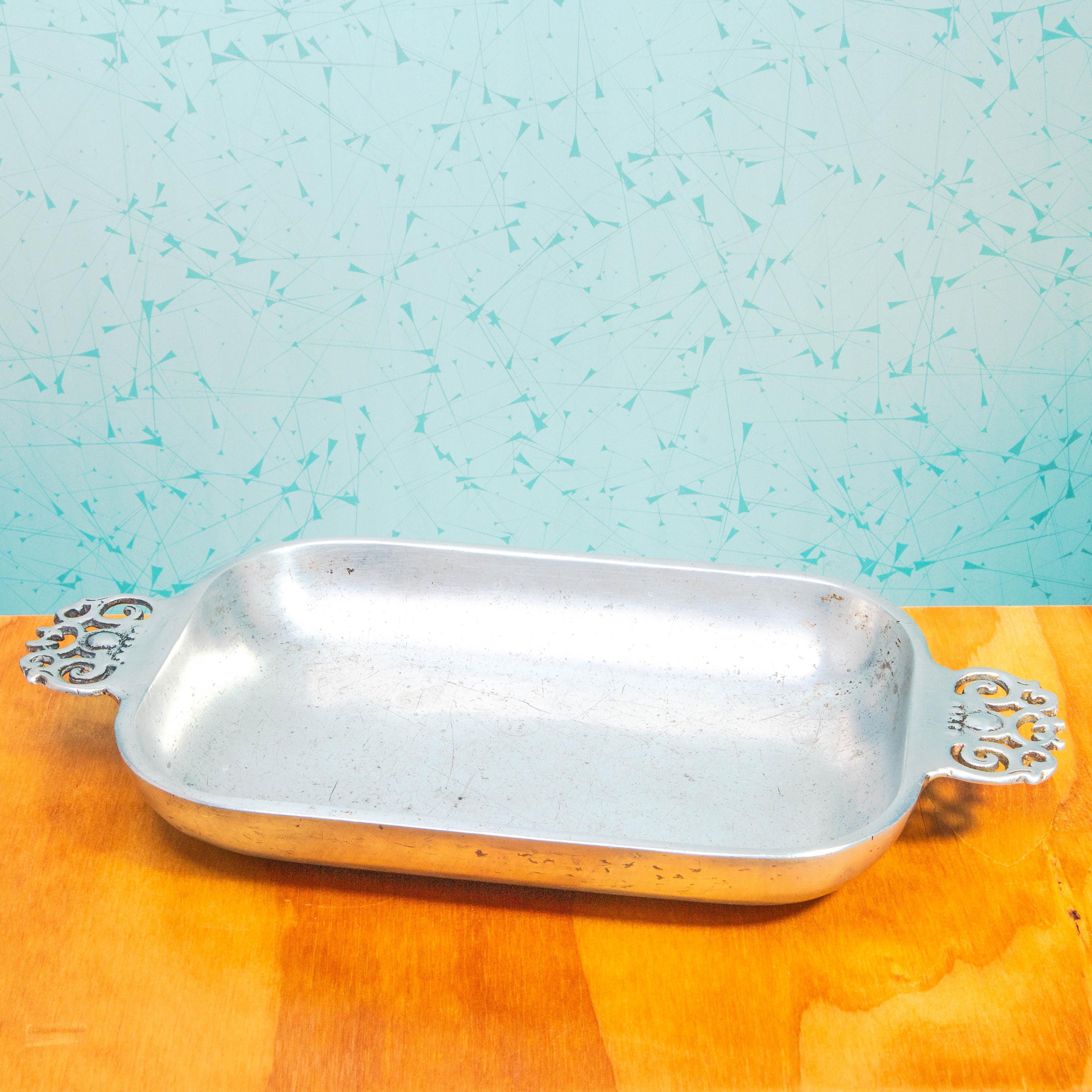 Vintage Nambe 210 Metal Alloy Baking Dish | Mid Century Cookware