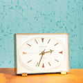 Vintage Phinney-Walker Brass Desktop Clock | Mid Century MCM