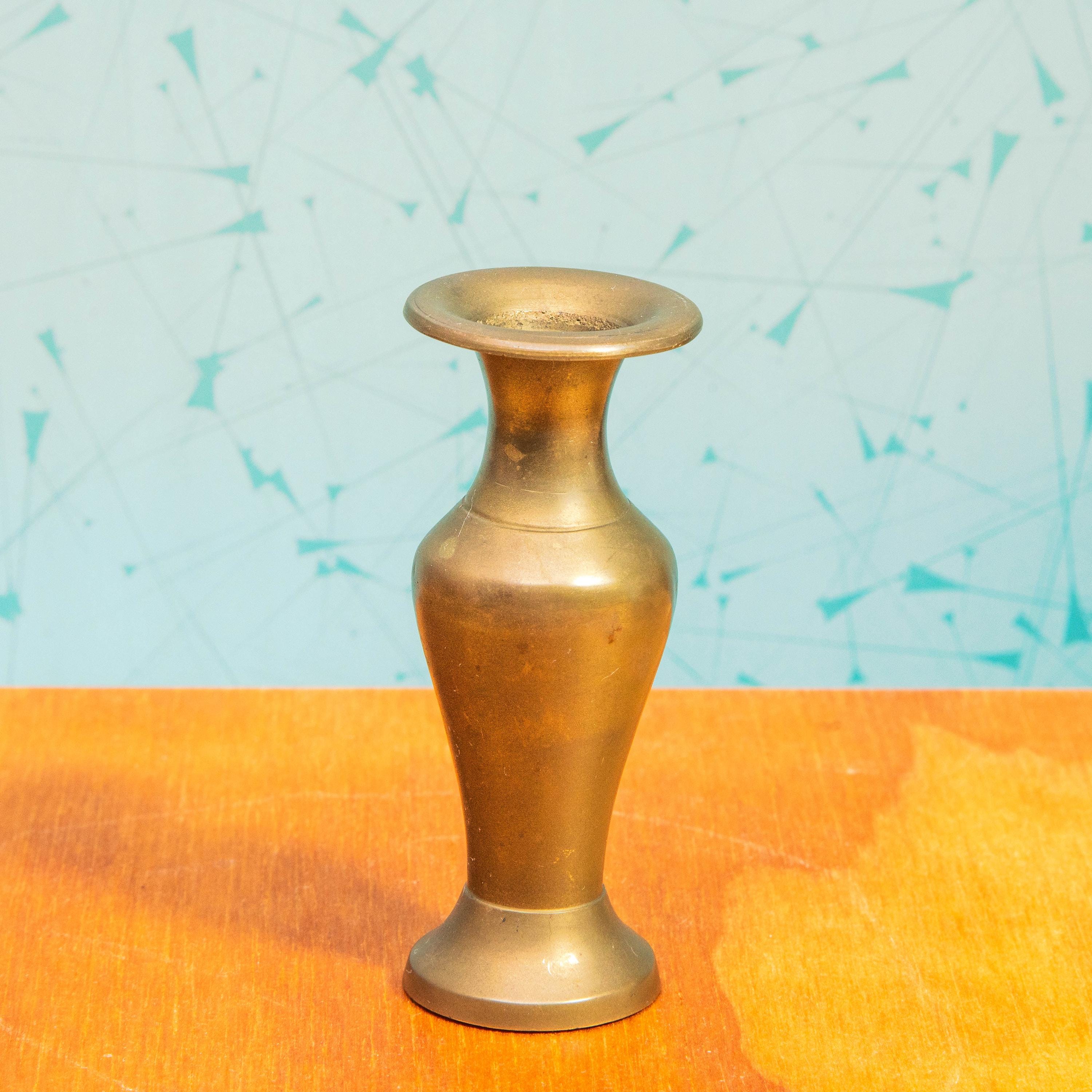 Vintage Mini Brass Bud Vase