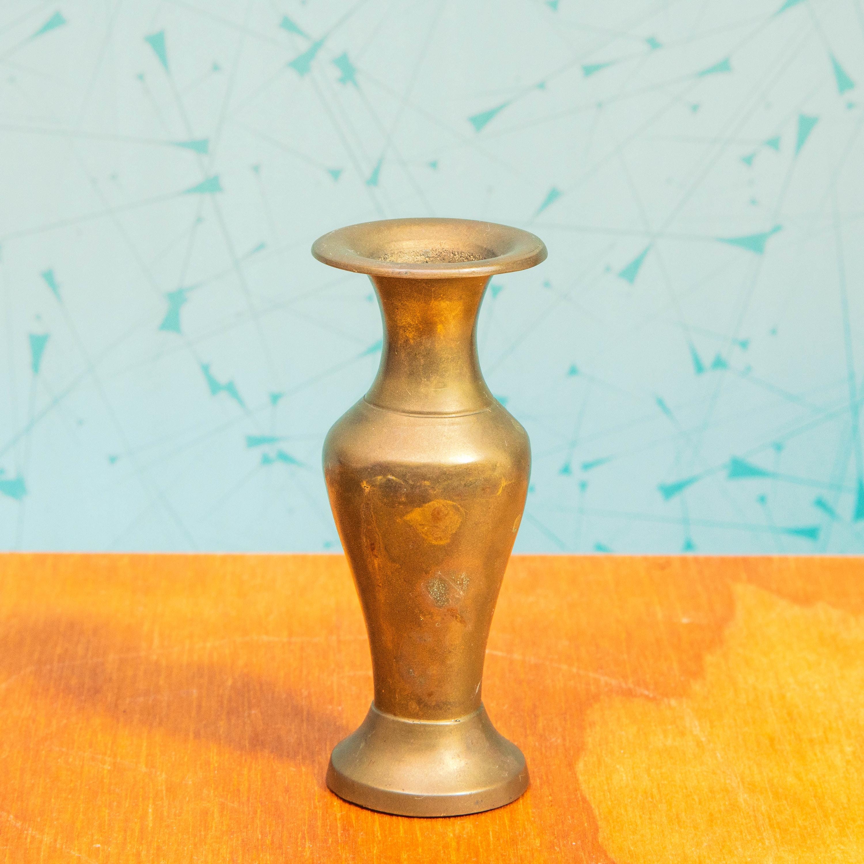 Vintage Mini Brass Bud Vase