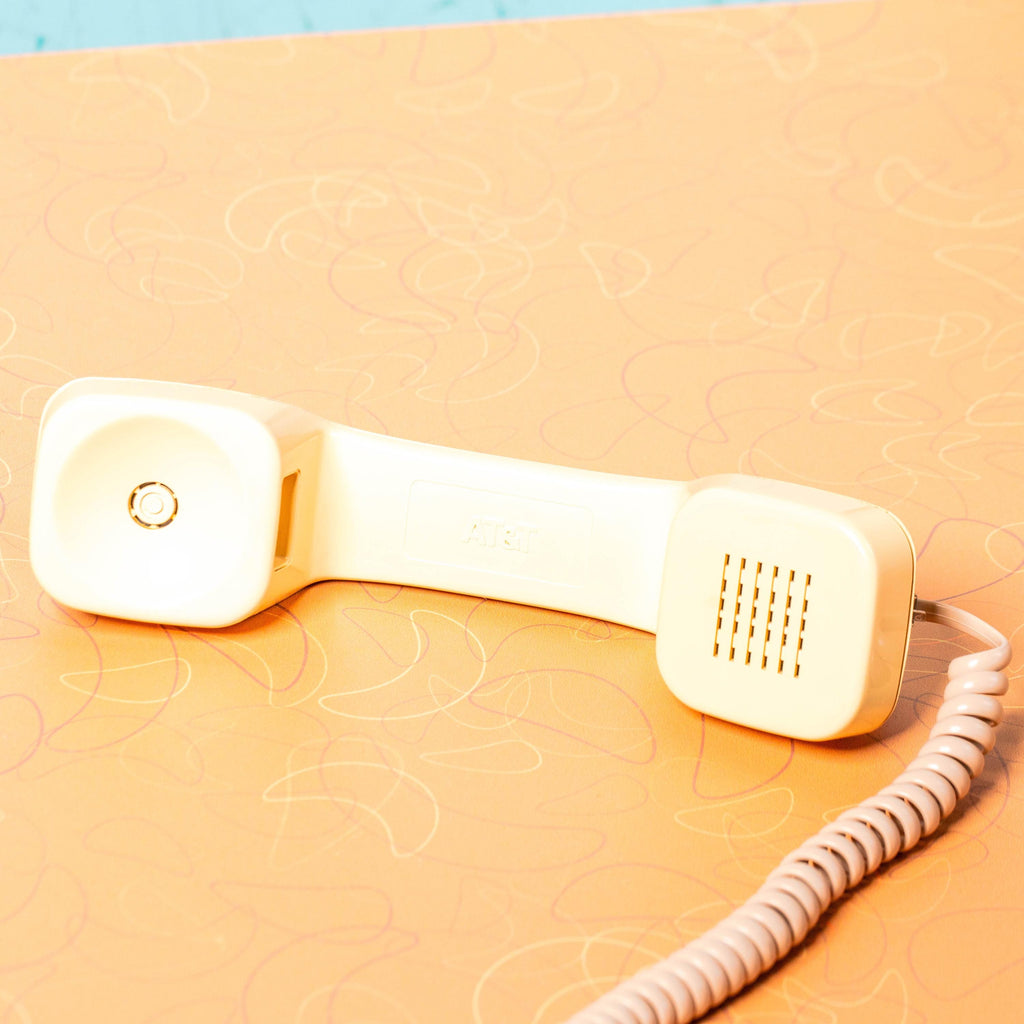Vintage AT&T TRD 100 Beige Wall Phone | Mid Century Electronics