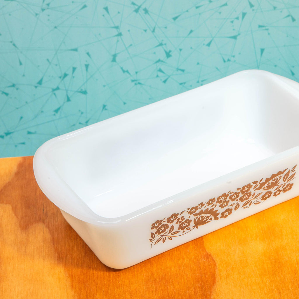 Vintage Glasbake J522-1 1/2 Quart Bread Baking Dish | Mid Century Bakeware