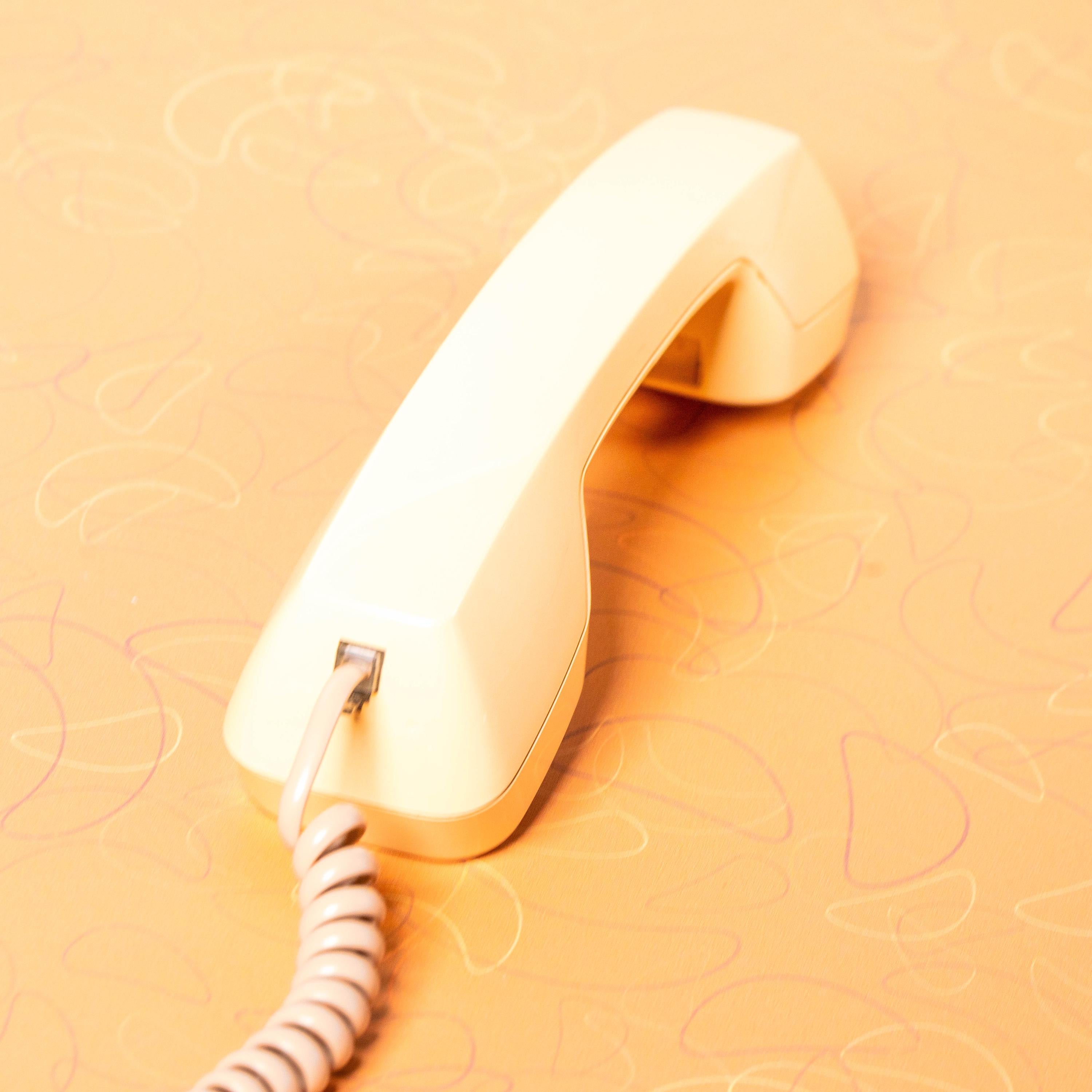 Vintage AT&T TRD 100 Beige Wall Phone | Mid Century Electronics