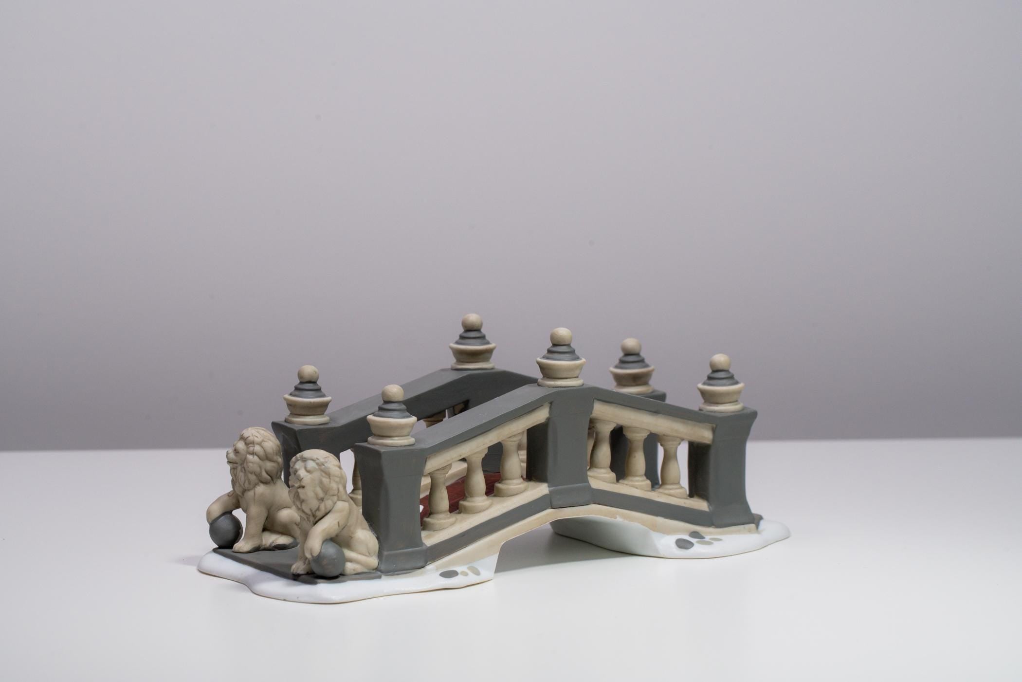 Vintage Department 56 Heritage Village Accessory - Lionhead Bridge | Christmas Decoration