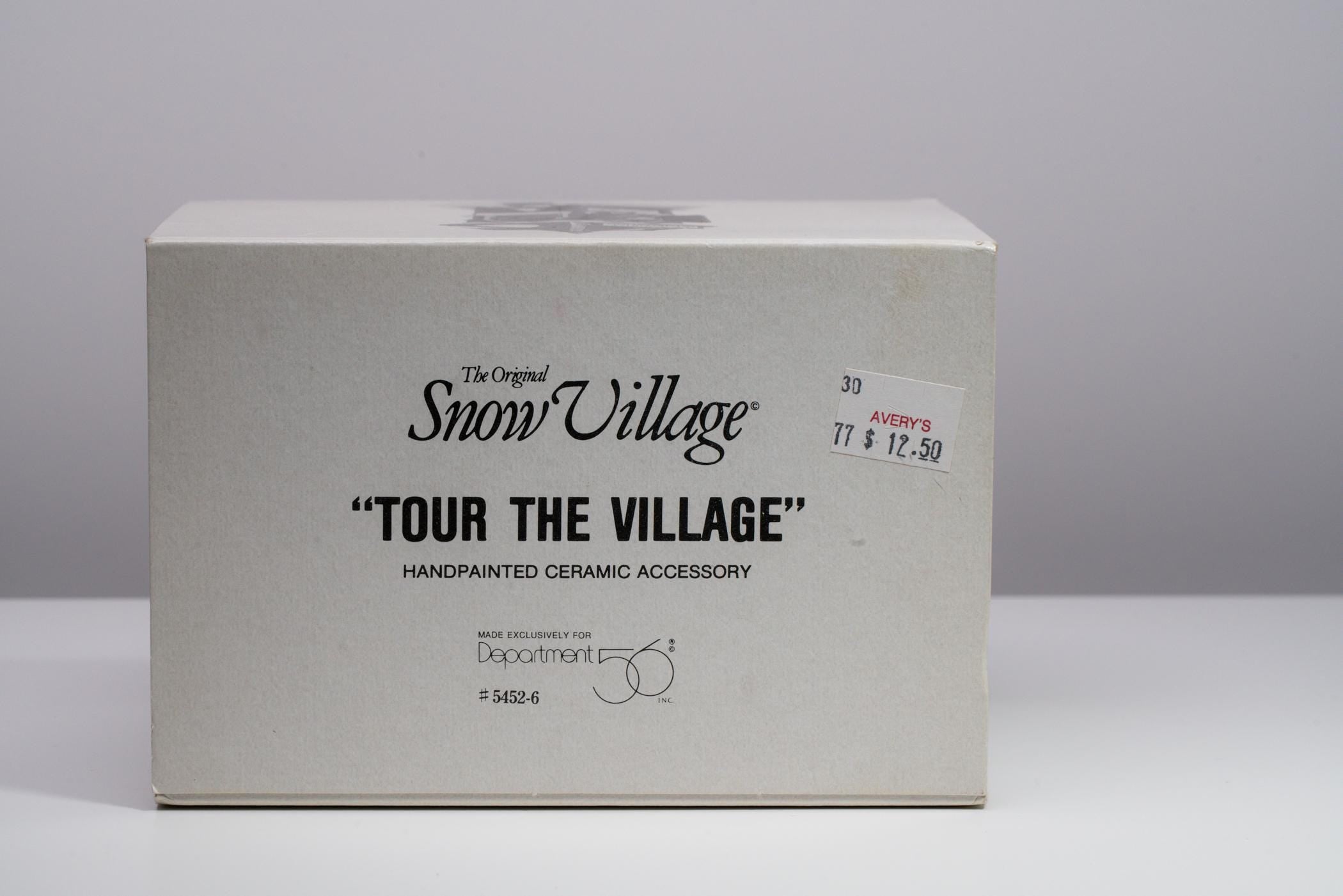 Vintage Department 56 Snow Village Accessory - Tour the Village | Christmas Decoration