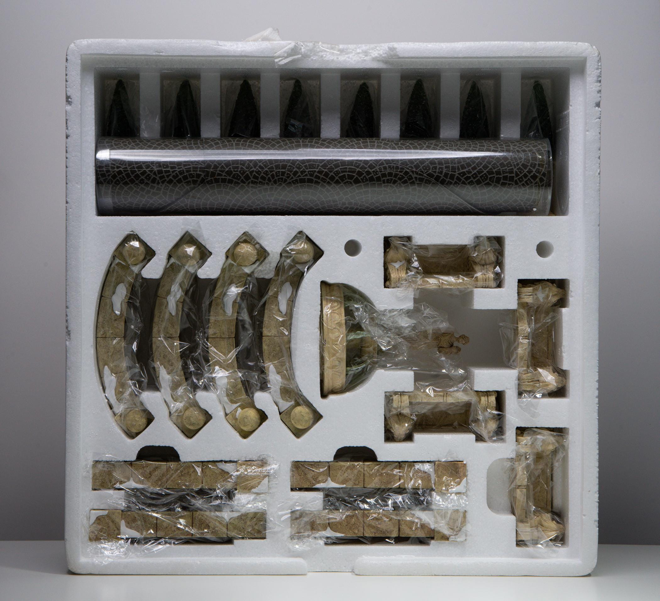 Vintage Department 56 Village Accessory Camden Park Square 22-Piece Set | Christmas Decoration