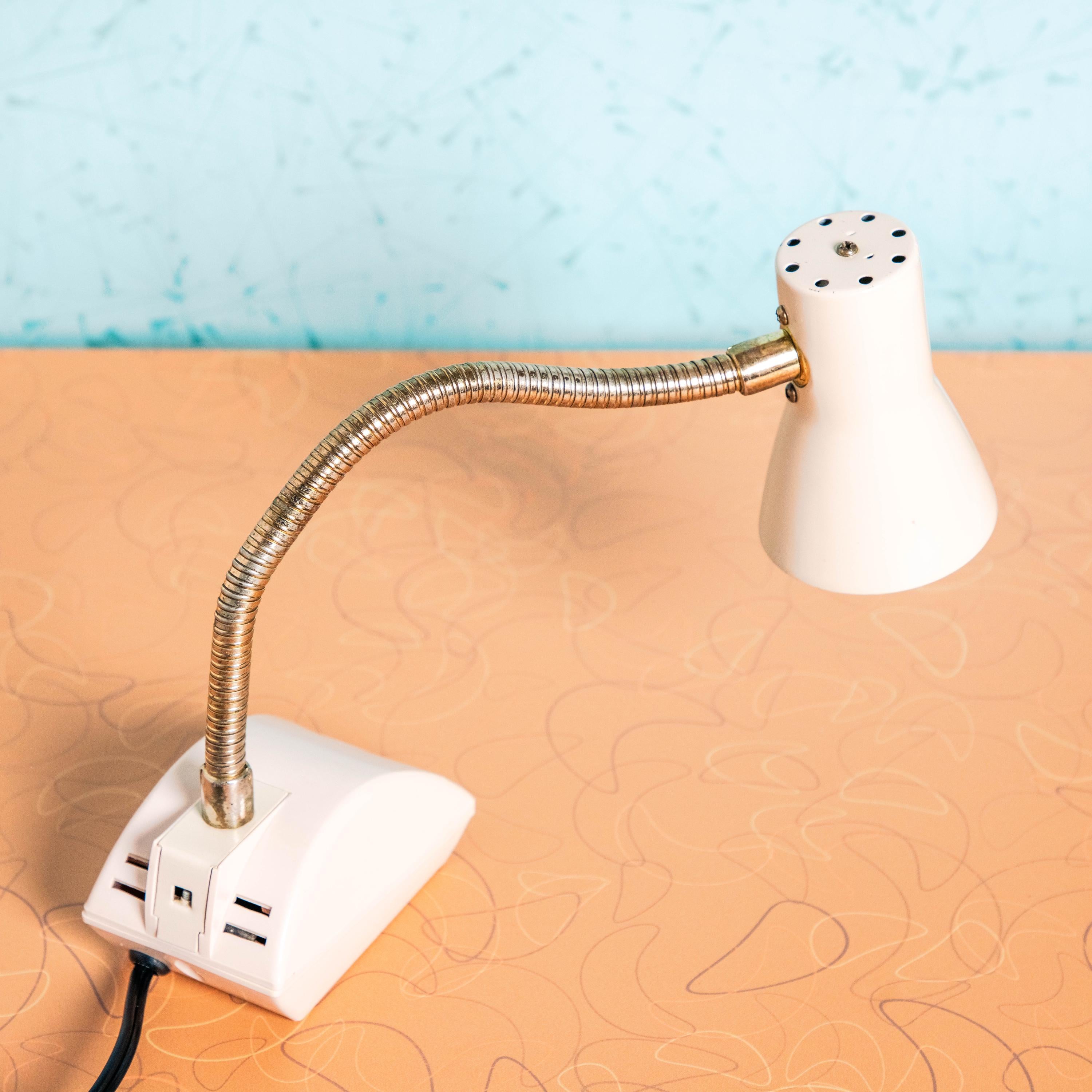 Vintage Japanese Imar Flex Flexible Gooseneck Desk Task Lamp l | Mid Century