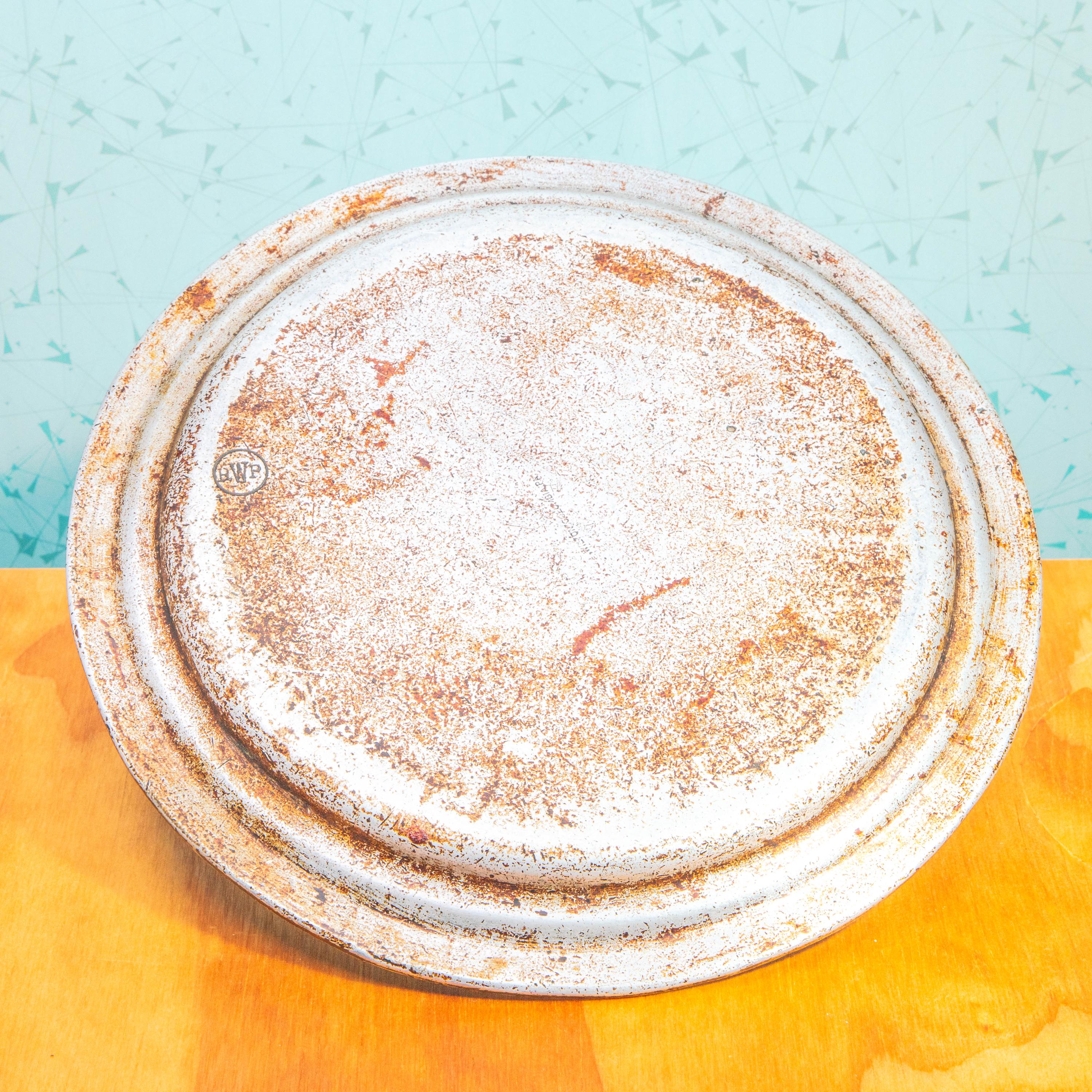 Vintage Pewter 1776 RWP Wilton Colombia Plate | Mid Century Kitchenware