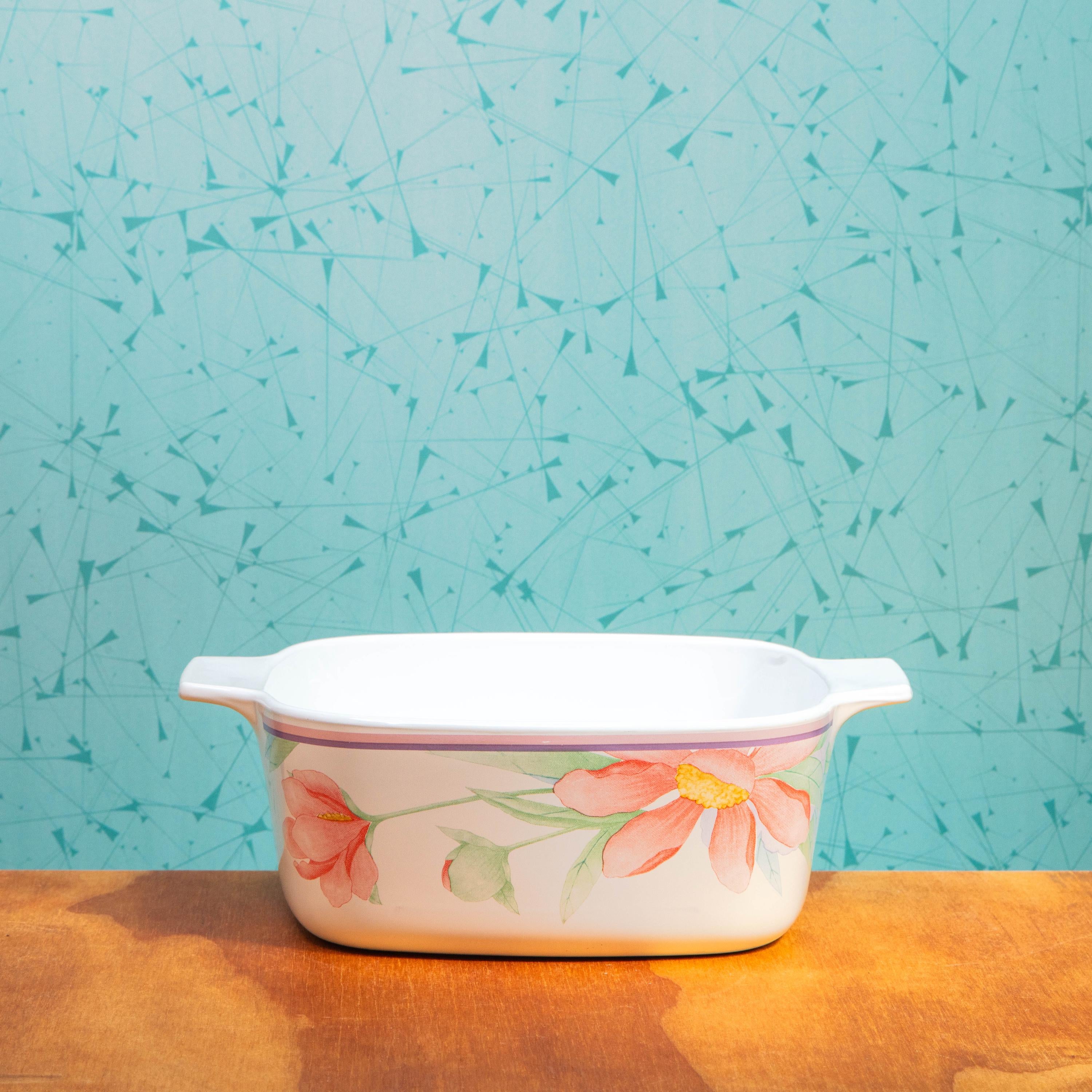 Vintage Corning Ware Peony A-1 1/2-B 1.5 Liter Baking Dish (No Lid) | Mid Century Bakeware