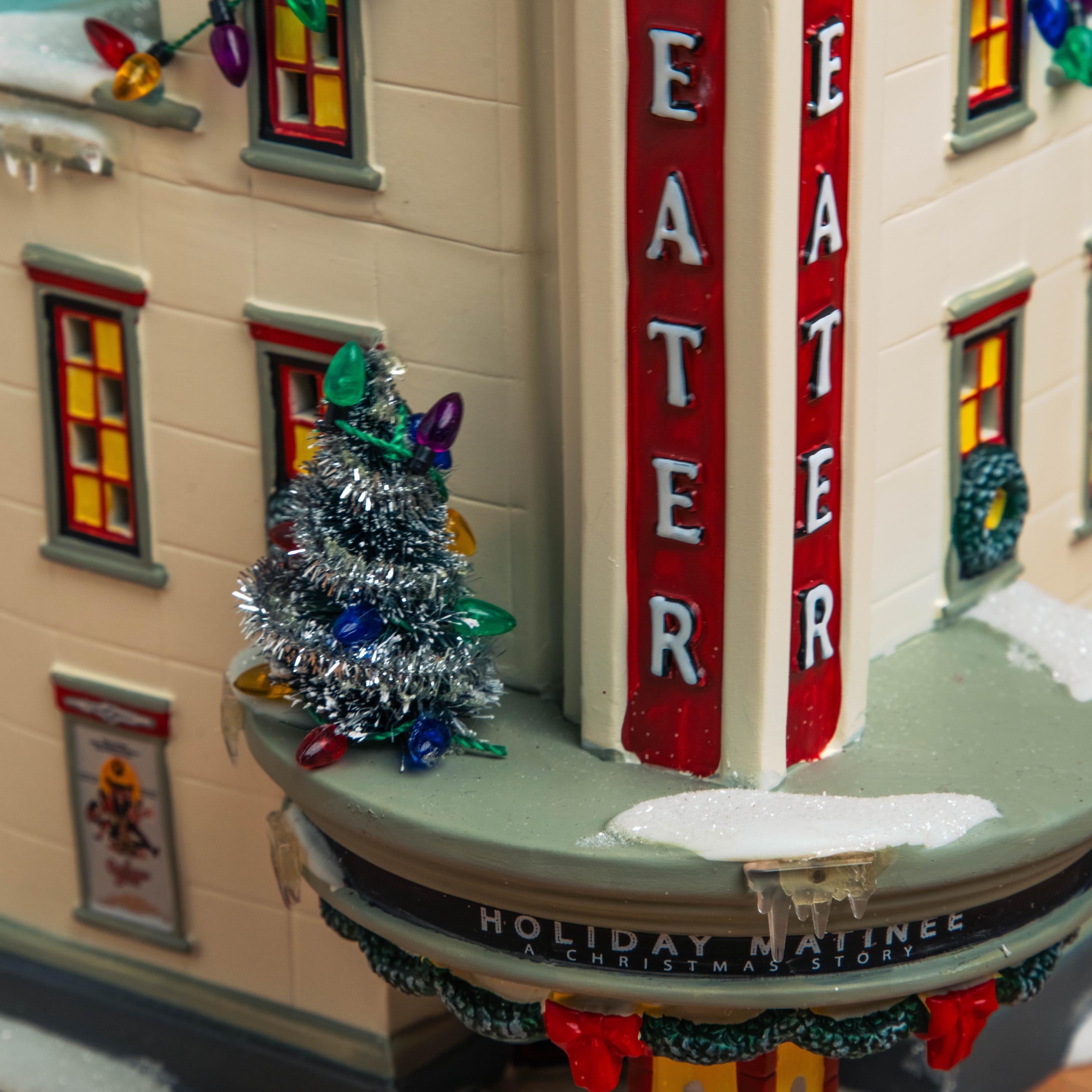Vintage Department 56 A Christmas Story Village Building - The Uptown Theater | Christmas Decoration