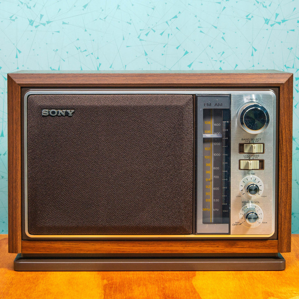 Vintage Sony ICF-9740W FM/AM 2-Band Radio | Mid Century Electronics