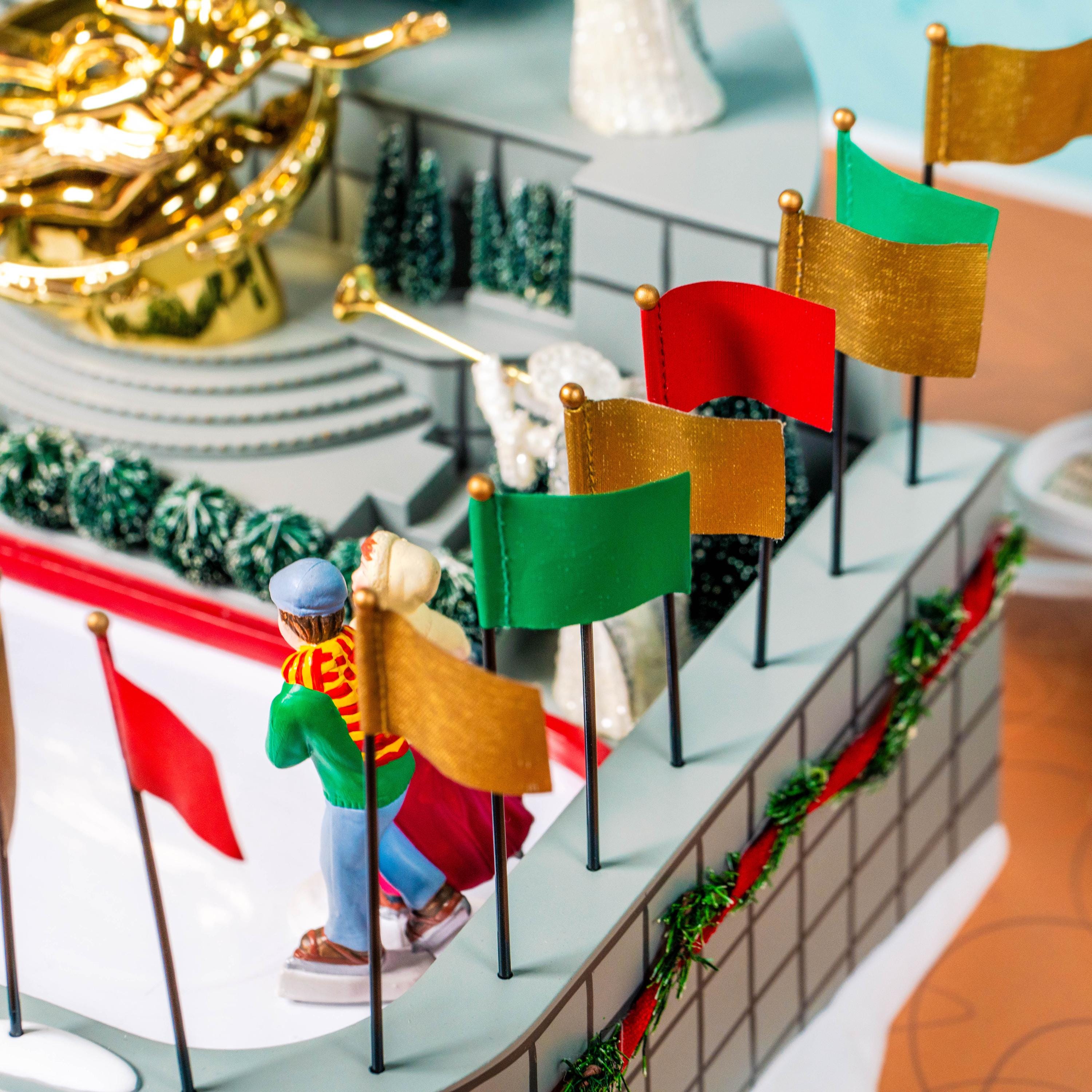Vintage Department 56 Christmas in the City Village Building - Rockefeller Plaza Skating Rink | Christmas Decoration