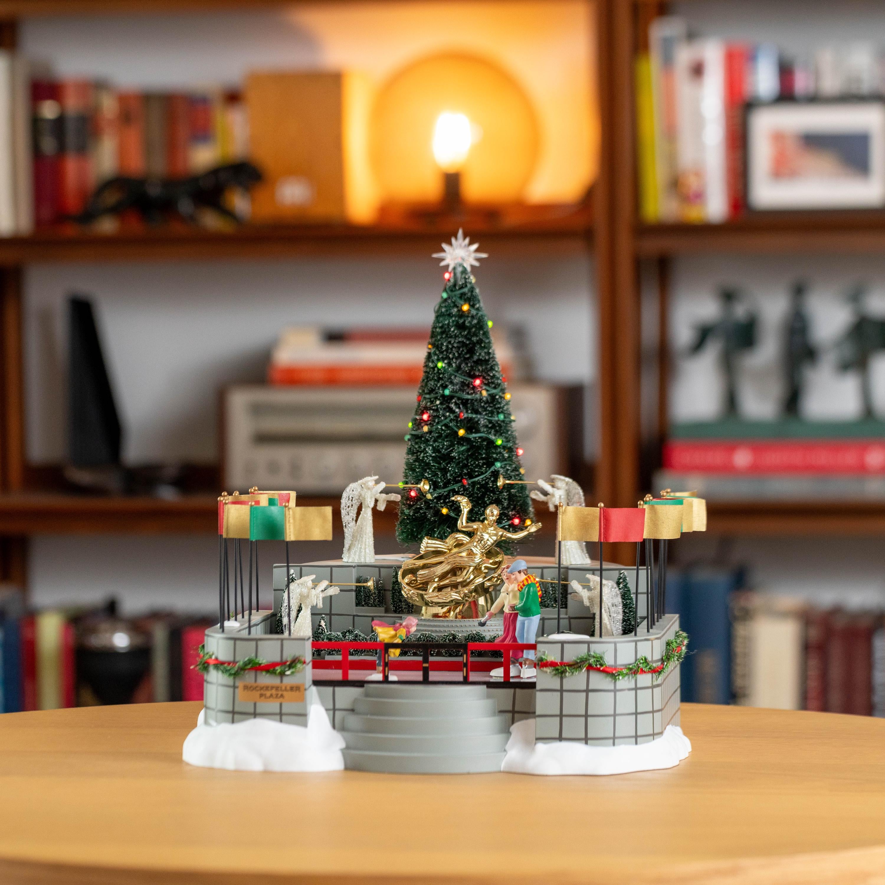 Vintage Department 56 Christmas in the City Village Building - Rockefeller Plaza Skating Rink | Christmas Decoration