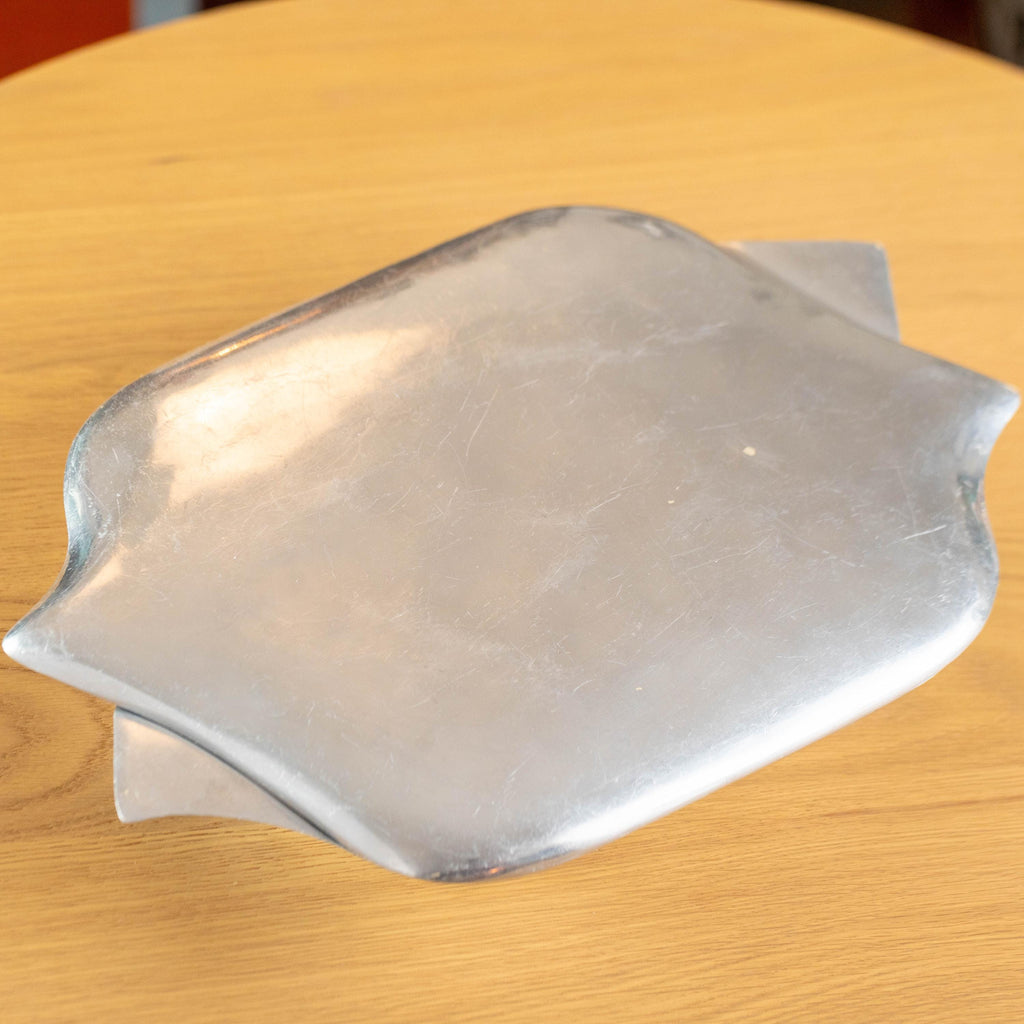 Vintage Nambe 516 Metal Alloy Baking Dish with Lid | Mid Century Cookware