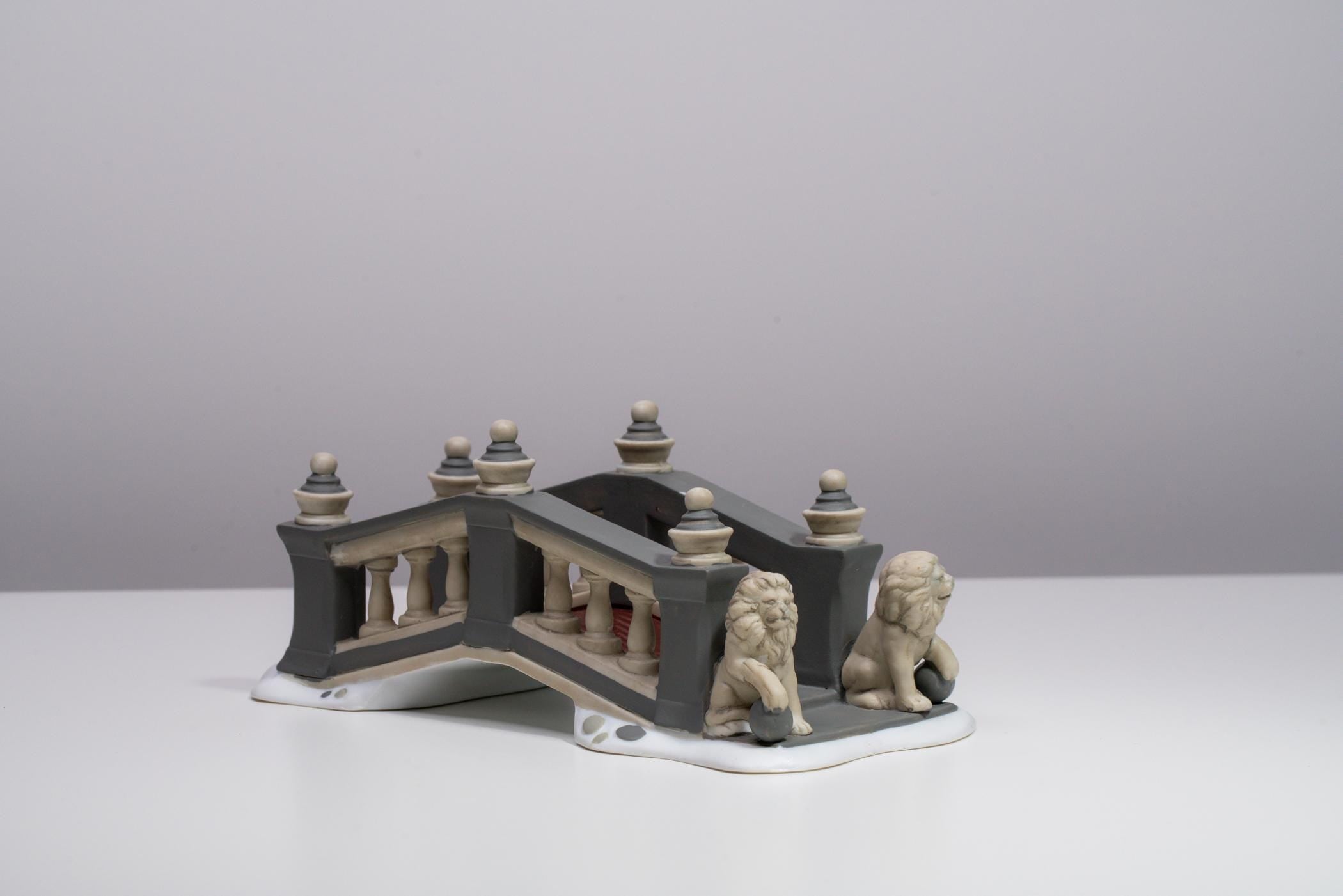 Vintage Department 56 Heritage Village Accessory - Lionhead Bridge | Christmas Decoration