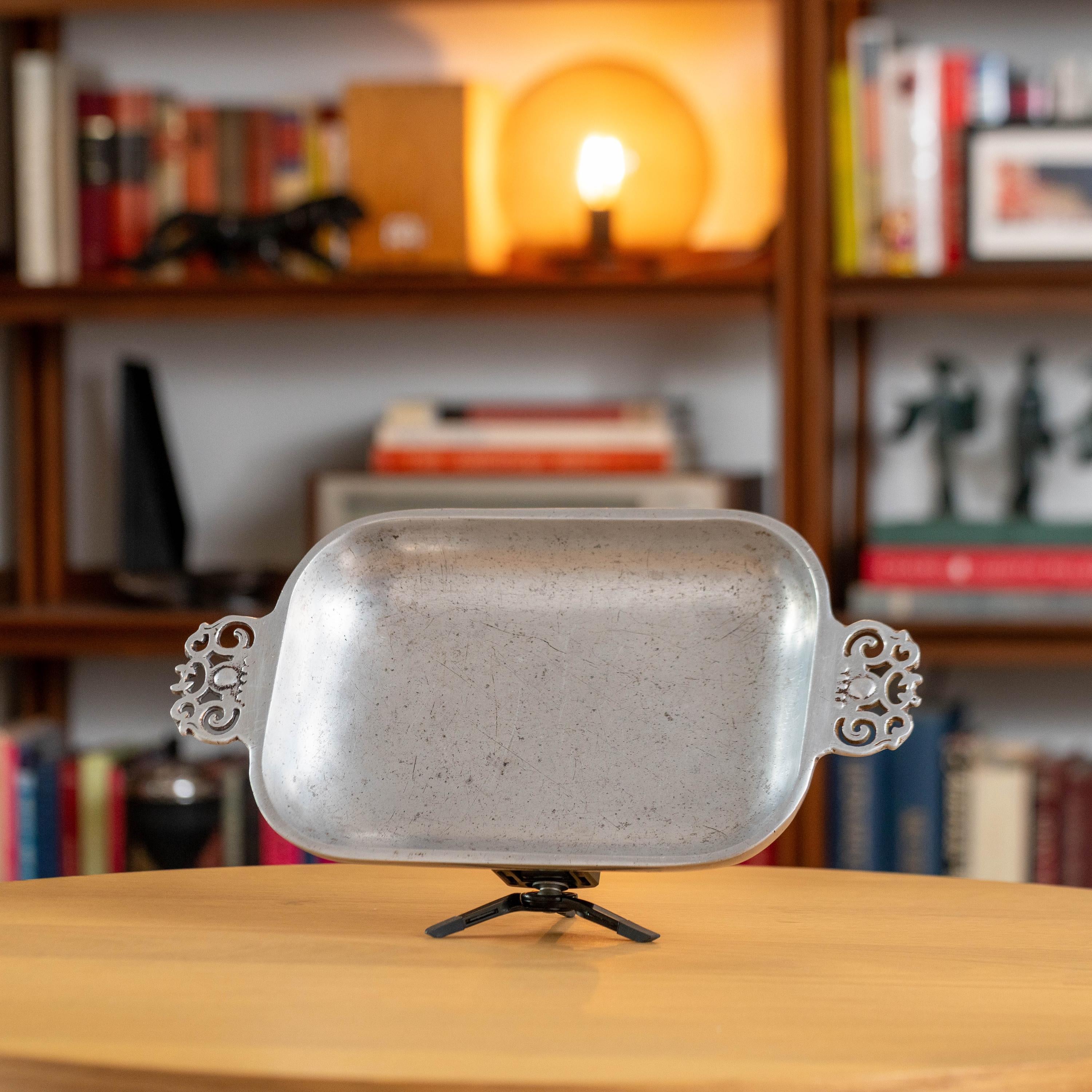 Vintage Nambe 210 Metal Alloy Baking Dish | Mid Century Cookware
