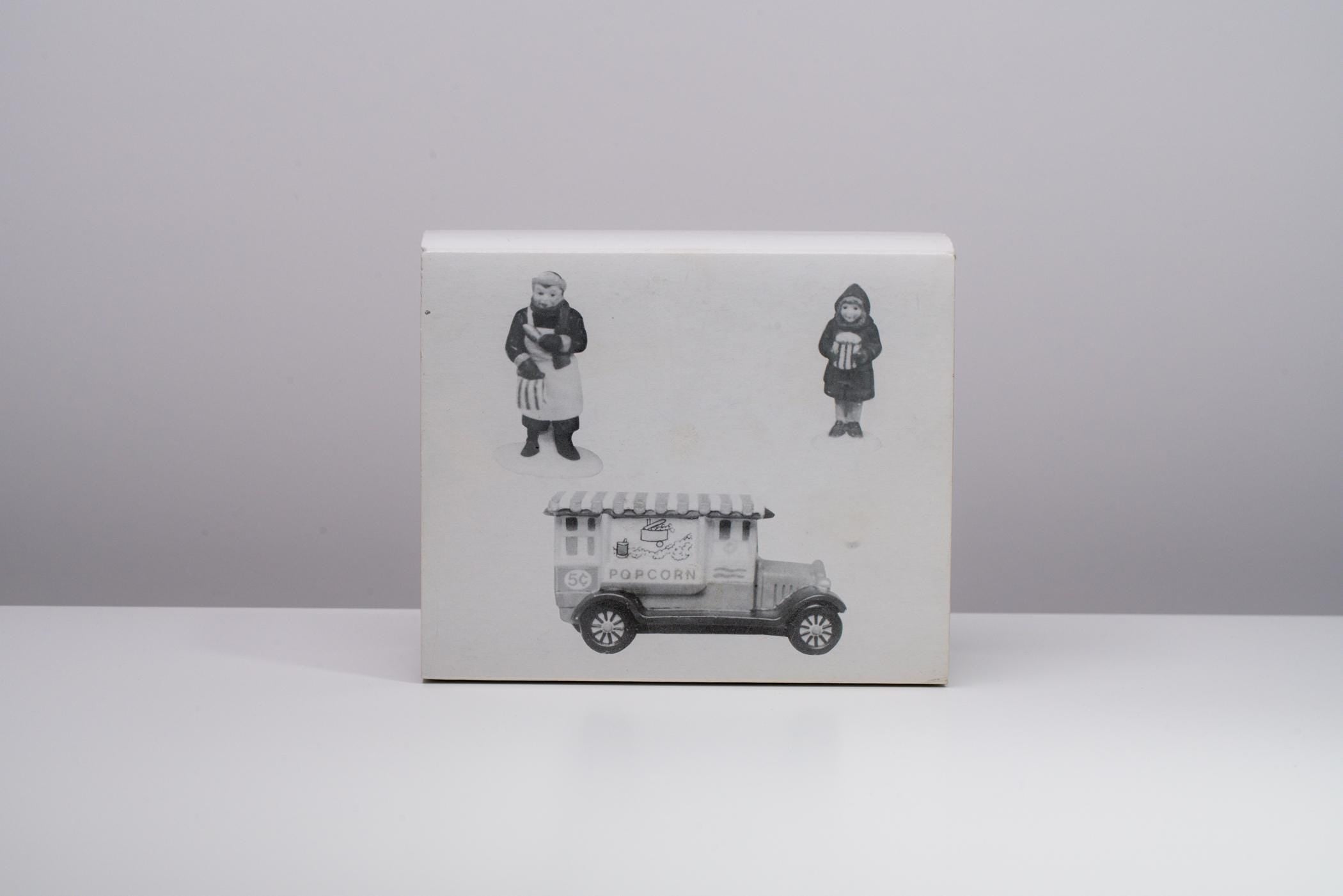 Vintage Department 56 Heritage Village Accessory - Popcorn Vendor | Christmas Decoration