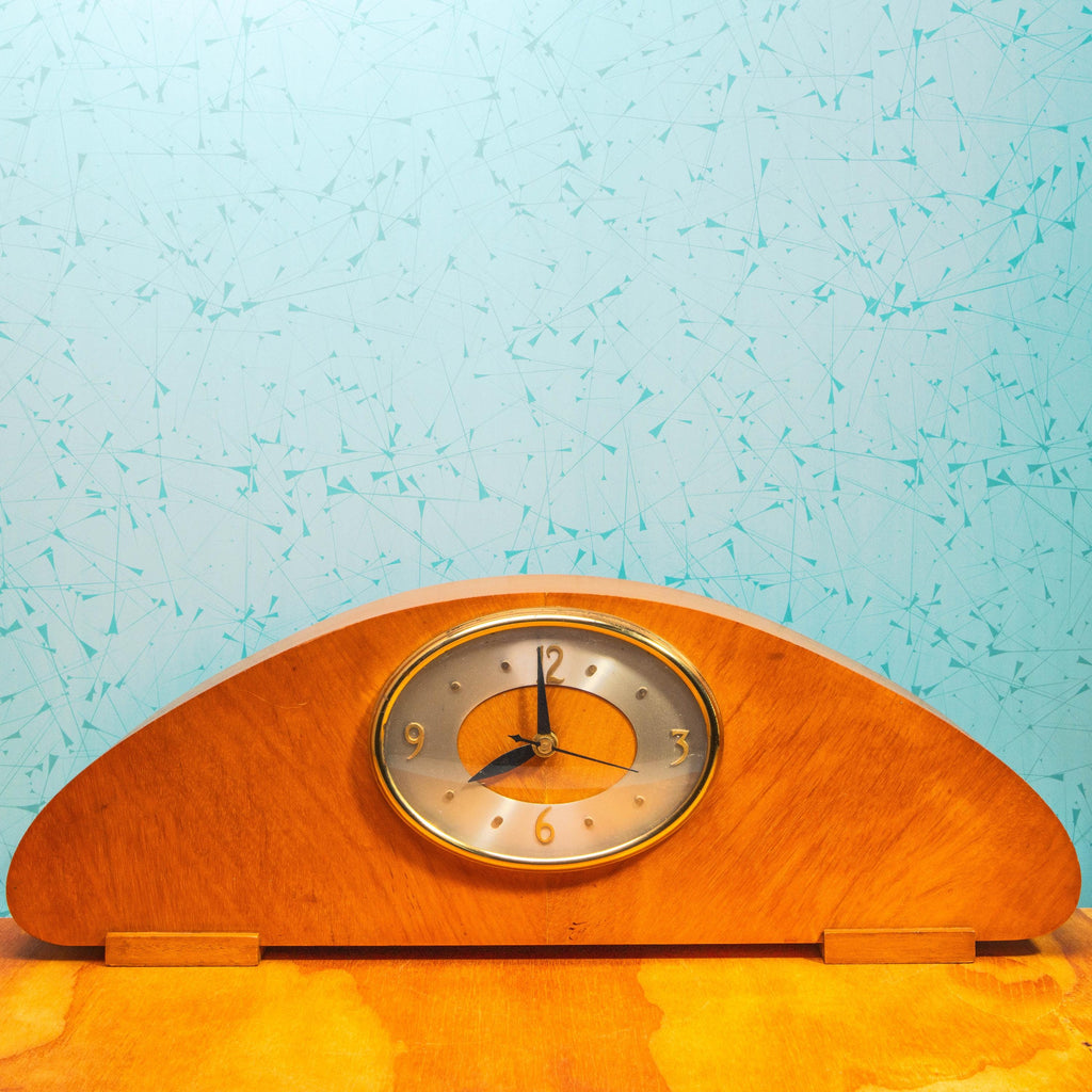 Vintage Revere R-941 Westminster Chime Mantle Clock with Bubble Glass | Mid Century