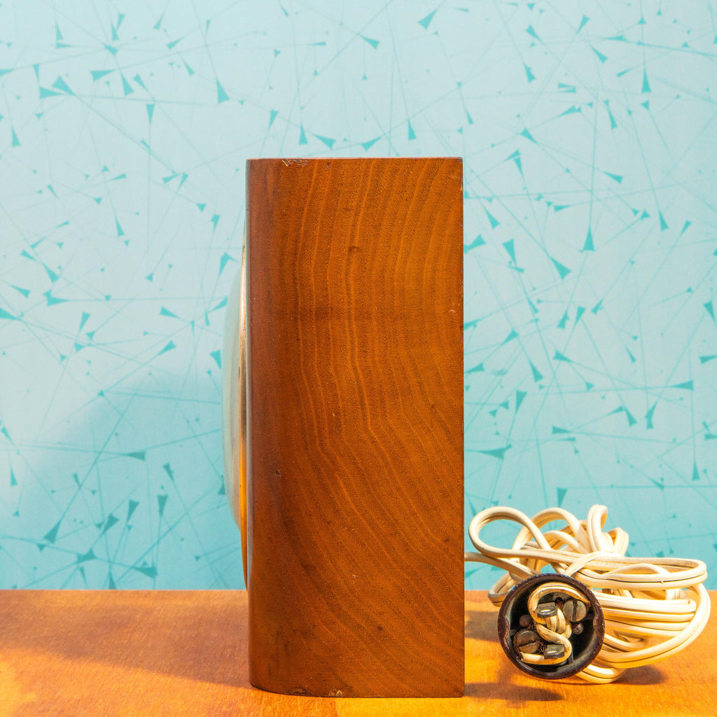 Vintage Seth Thomas 1560 Wooden Mantle Bubble Glass Plug-In Clock | Mid Century