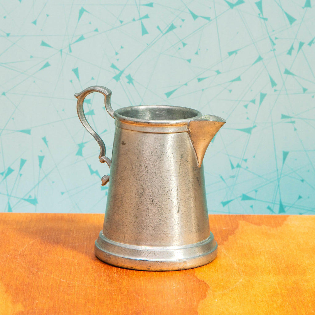 Vintage Set of American Pewter Colonial Silver Company 282-0-3 Sugar and 282-0-4 Creamer Containers