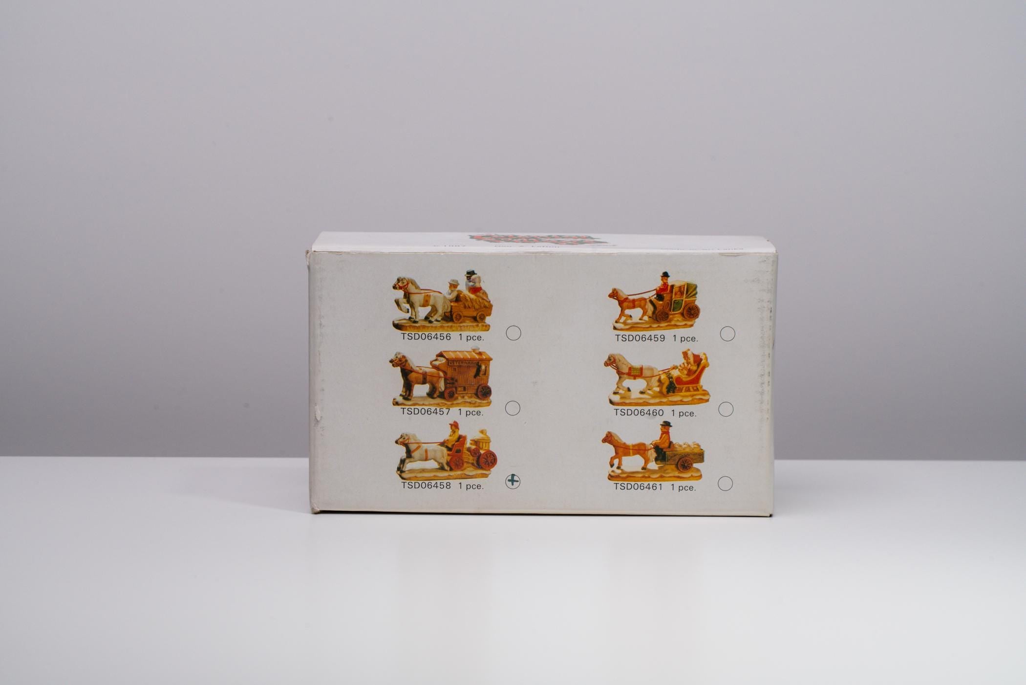 Vintage Lefton Colonial Village Fire Pump Wagon Village Accessory - TSD 06458 | Christmas Decoration