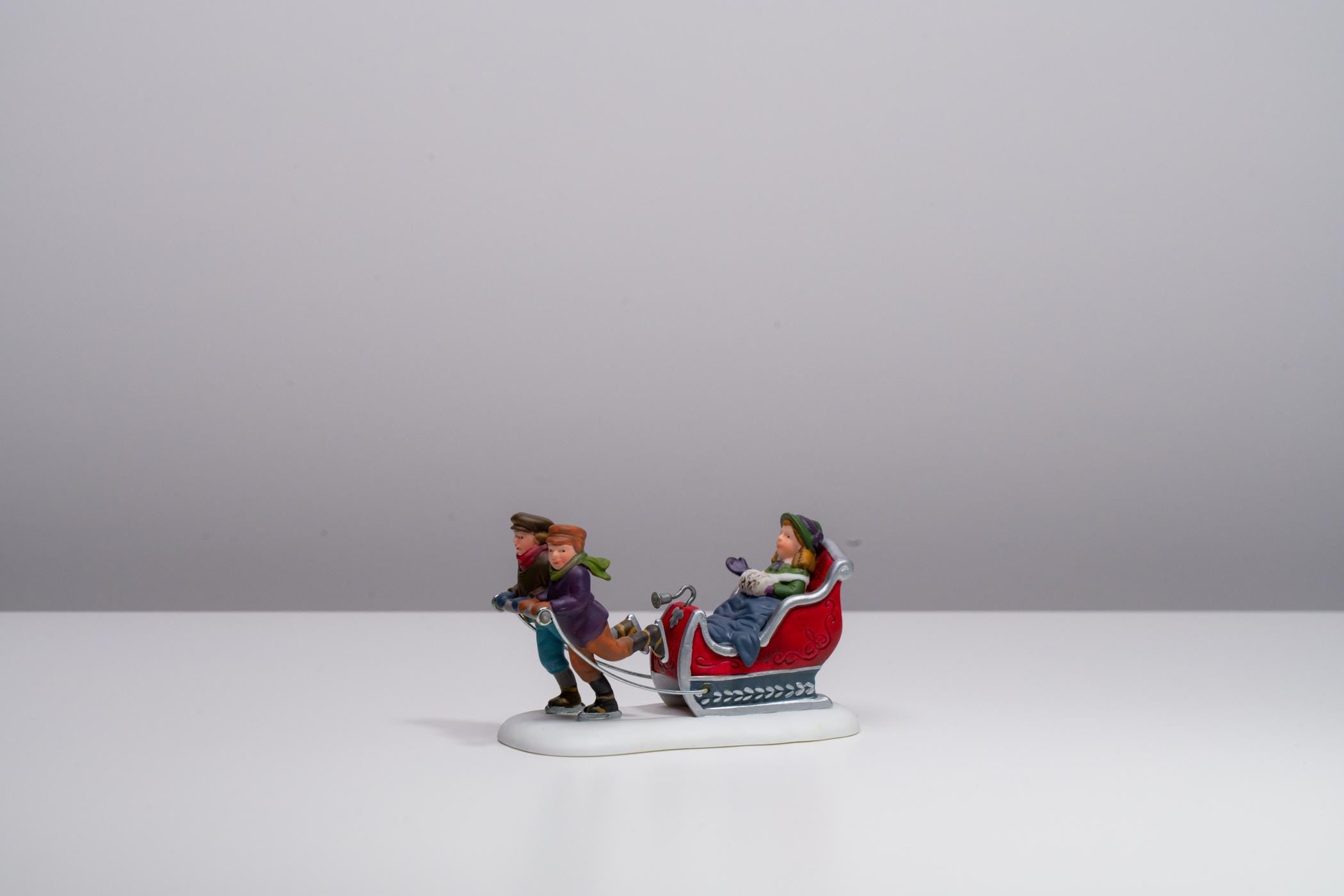 Vintage Department 56 Heritage Village Accessory - Winter Sleigh Ride | Christmas Decoration
