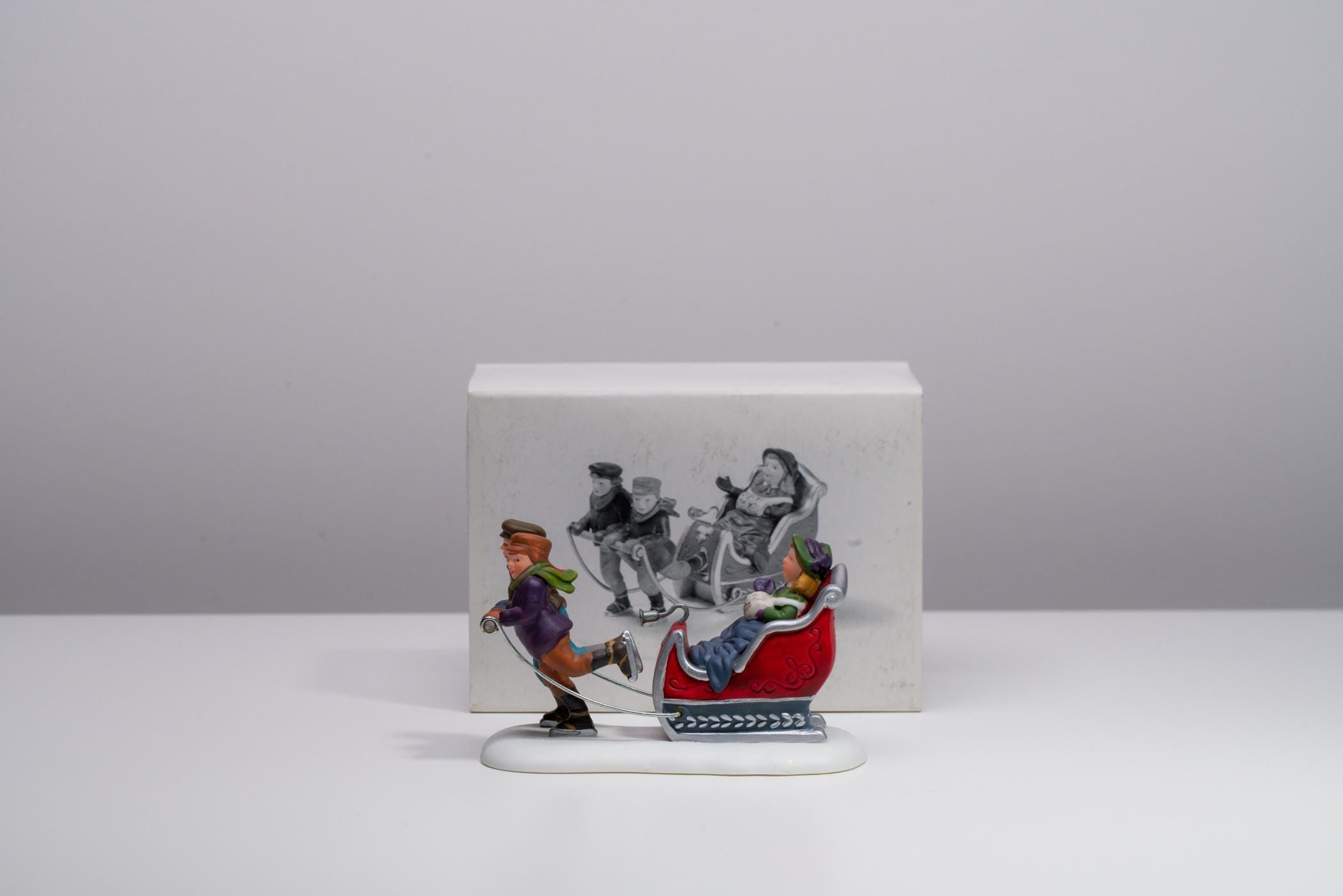 Vintage Department 56 Heritage Village Accessory - Winter Sleigh Ride | Christmas Decoration