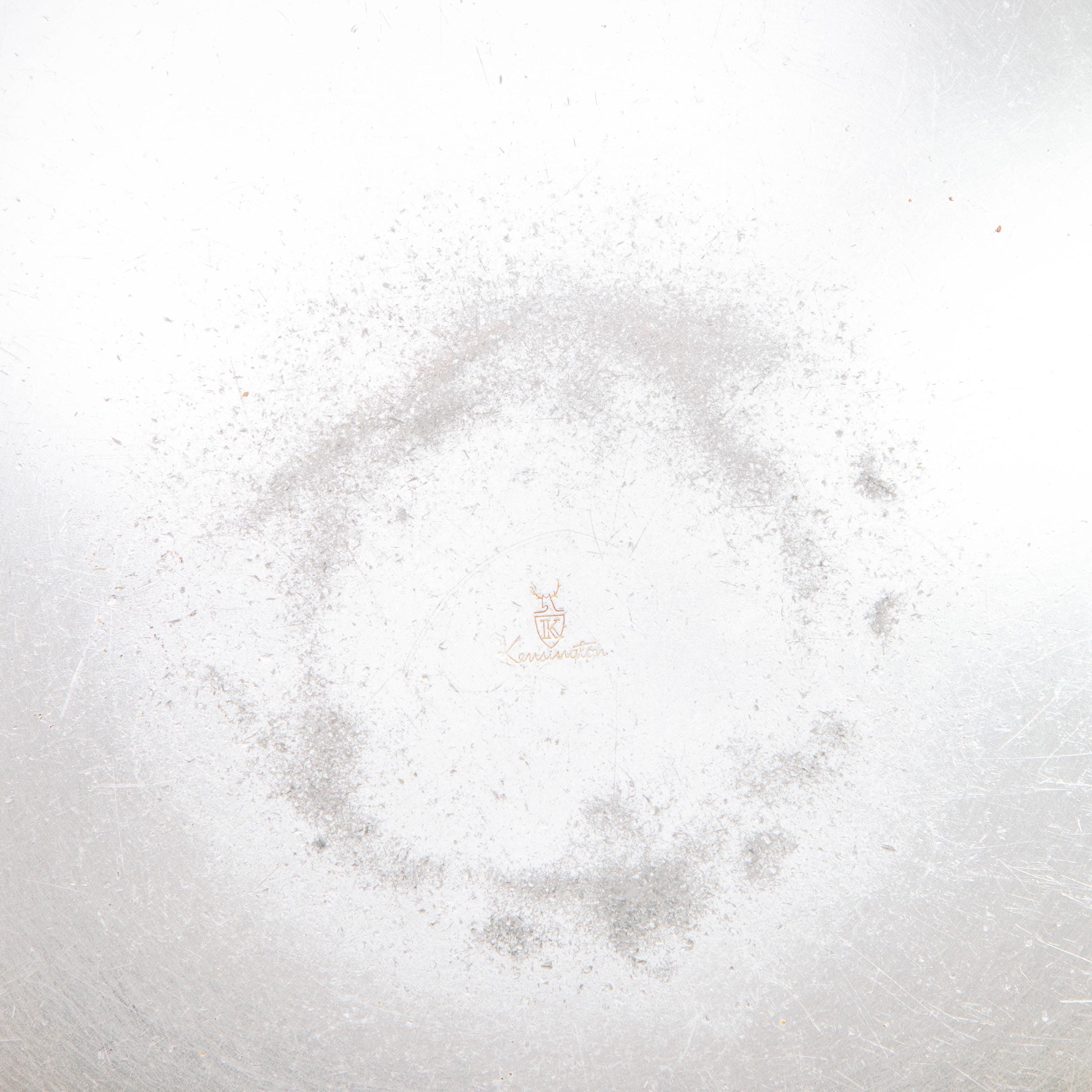 Vintage Pewter Kensington Deer Plate | Mid Century Kitchenware